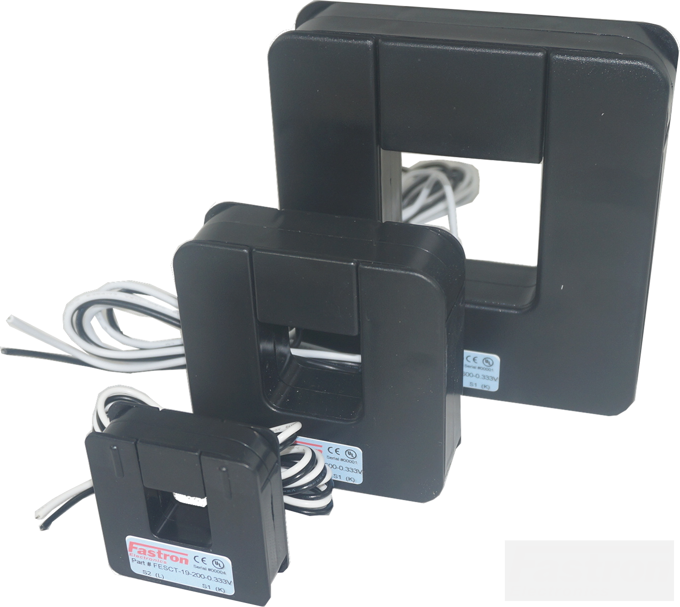FESCTHY 51 600A 100mV Split Core Current Transformer - 600Amp Measurement, 1M Flying Leads, HY2.0 Connector, 51x51mm Aperture - Perfect for Solar Panel Monitoring, Energy Meters & Industrial Equipment