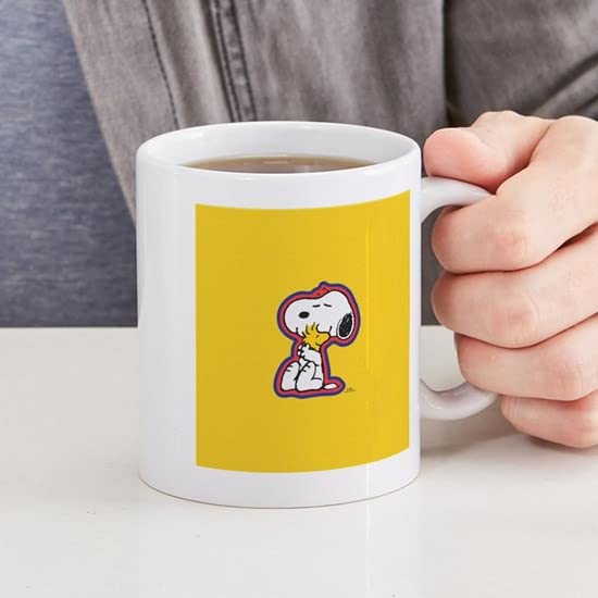 Peanuts Snoopy 11 oz Ceramic Coffee Mug (325 ml) - Perfect for Hot & Cold Drinks, Office, Home, and Gifts - CafePress