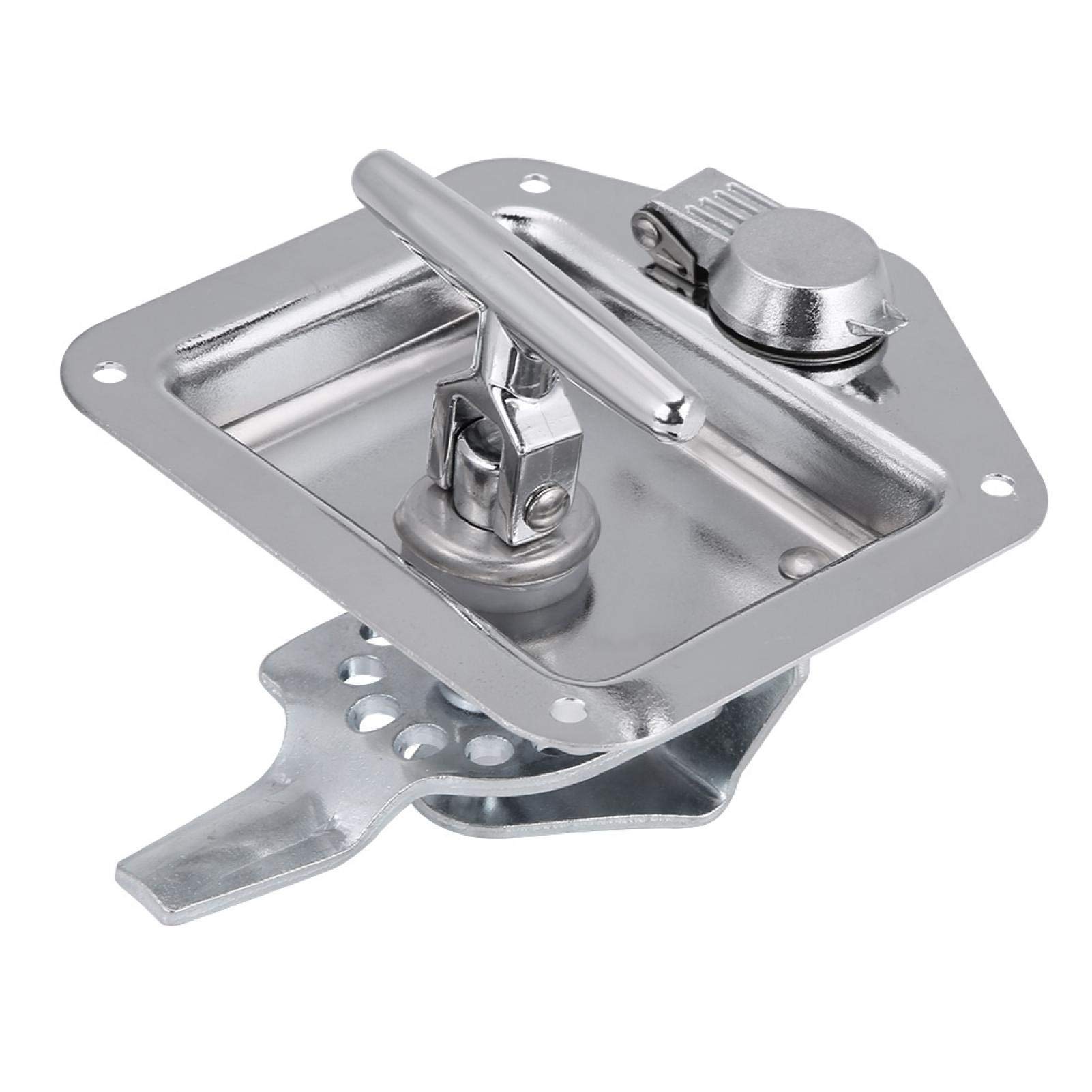 KIMISS Stainless Steel Folding T-Shape Lock Tool Box Key Kit for Truck & Trailer - Durable T-Handle Locking Mechanism for Secure Storage | Perfect for RV Toolboxes, Work Trucks & Outdoor Equipment Protection
