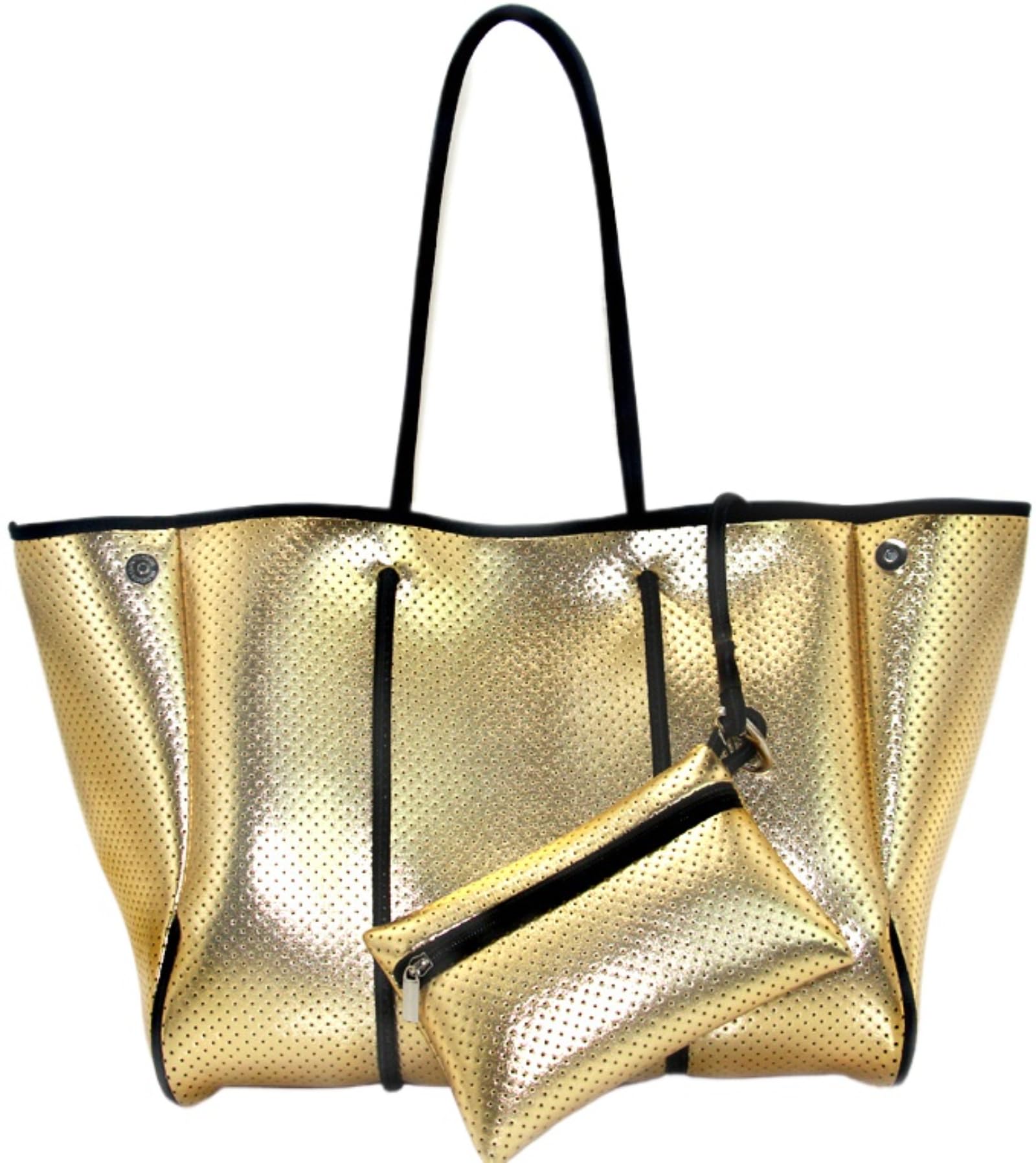XPONNI Large Neoprene Beach Tote Bag for Women - Waterproof, Lightweight & Durable - Perfect for Pool, Gym, Travel & Shopping (18
