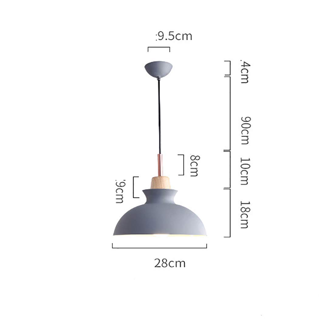 Modern 11 Inch Aluminum Pendant Light - Nordic Style Postmodern Ceiling Hanging Lamp for Dining Room, Kitchen, Coffee Bar & Living Room - Gray - Perfect for Home Decor, Restaurant Lighting & Cafe Ambiance