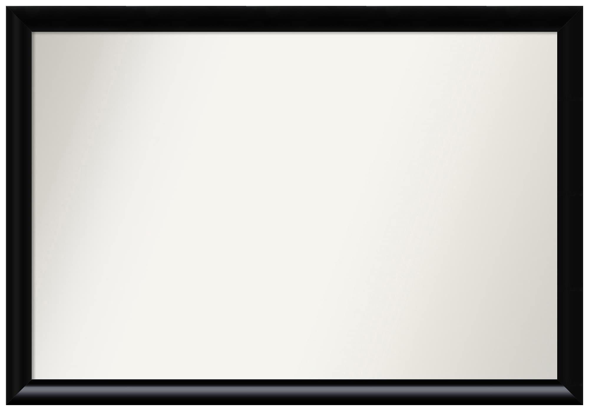 Amanti Art Non-Beveled Custom Wall Mirror - 27x39 Inch Steinway Black Scoop Frame - Bathroom & Living Room Decor - Various Sizes Available - Elegant Black Framed Mirror for Home & Office
