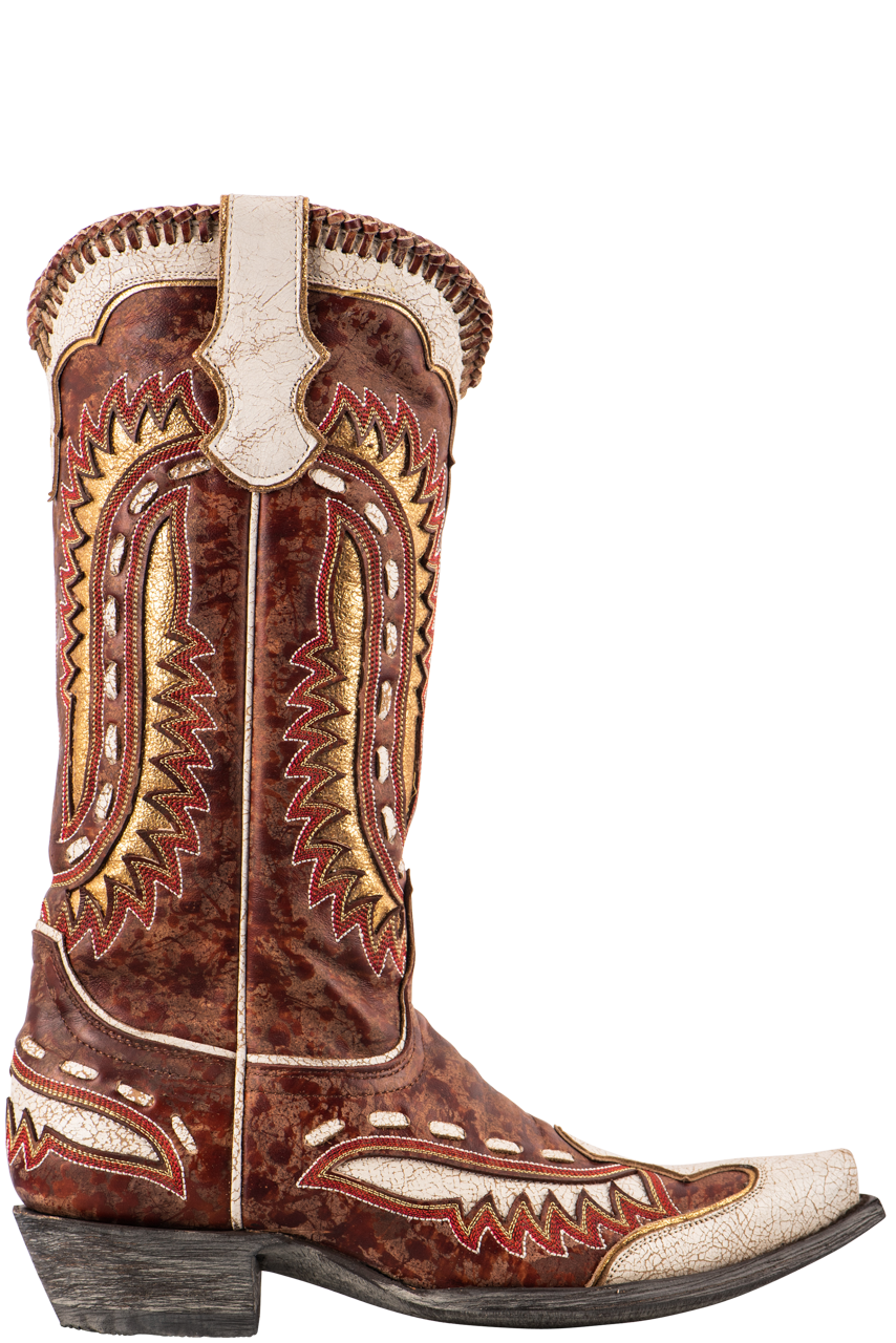 Old Gringo Women's Quiroga Western Cowboy Boots - Genuine Leather Ankle Booties with Honey Color - Perfect for Country Dancing, Rodeo & Casual Outfits