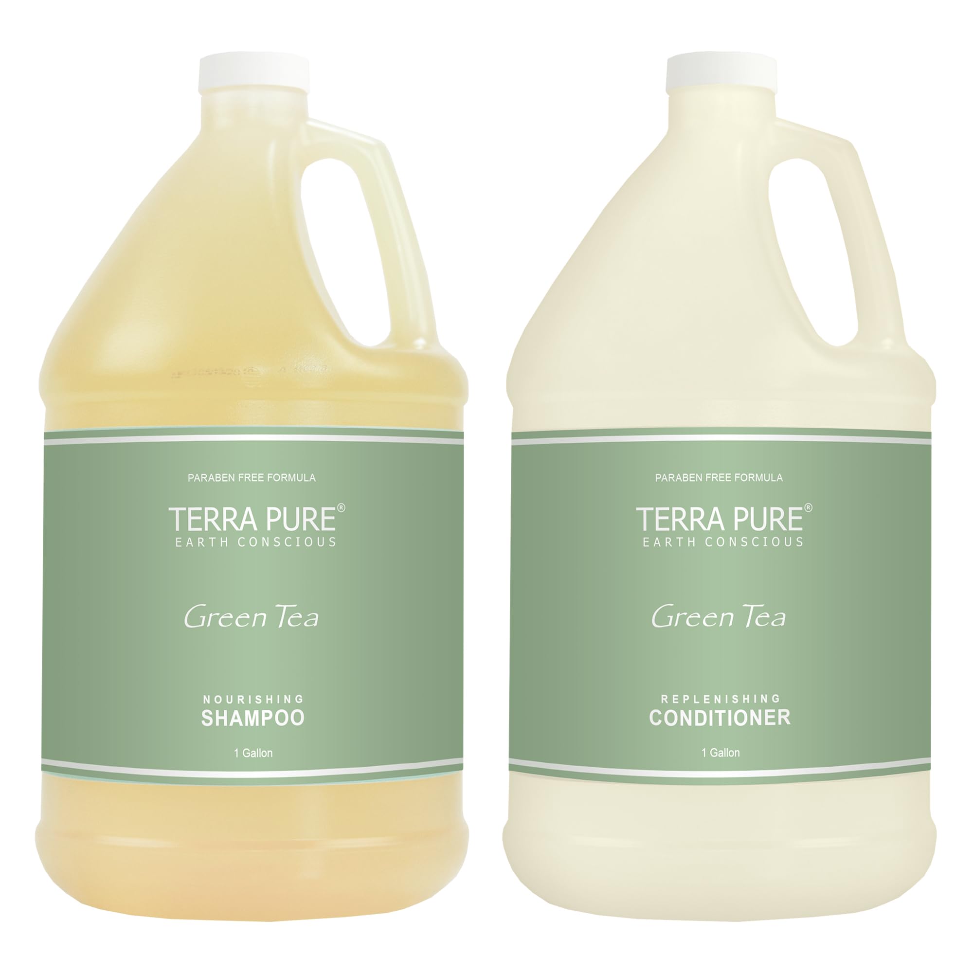 Terra Pure Hotel Shampoo and Conditioner 1 Gallon - Bulk Refill for Hospitality Dispensers | Vacation Rental Amenities | Ideal for Hotels, Spas, and Airbnb Properties