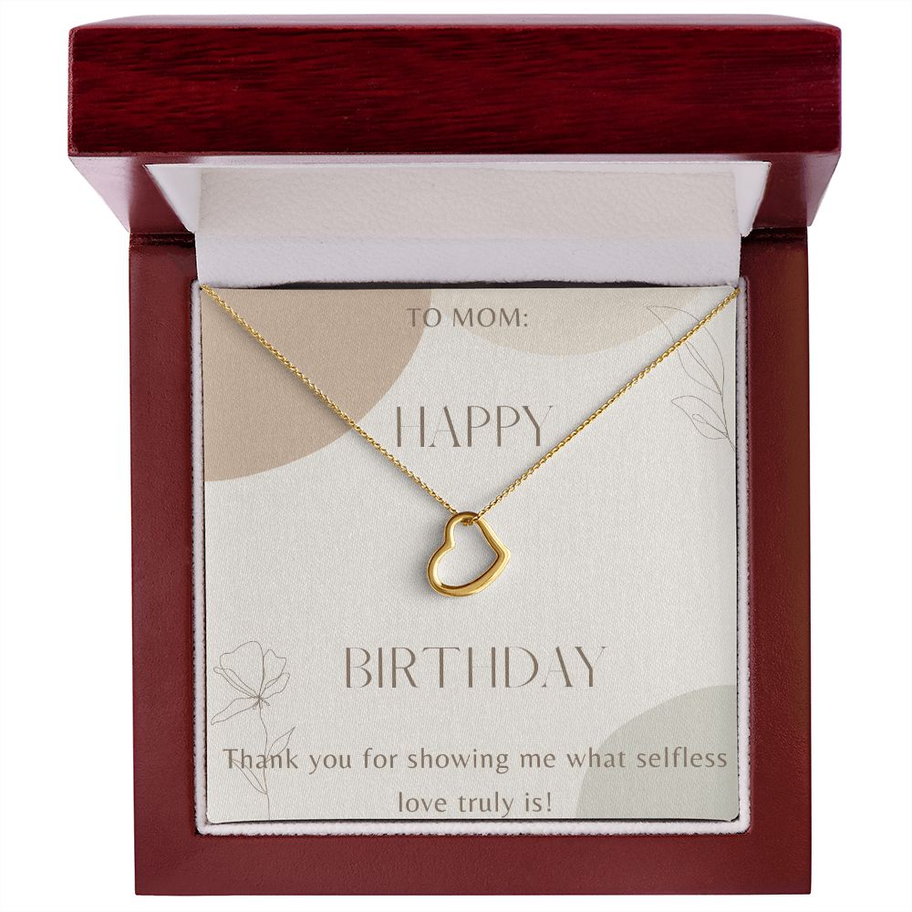 Heart Necklace for Mom - Sterling Silver or 14K Gold Pendant Gift for Mother's Birthday, Anniversary, Valentine's Day - Perfect for Special Occasions & Everyday Wear