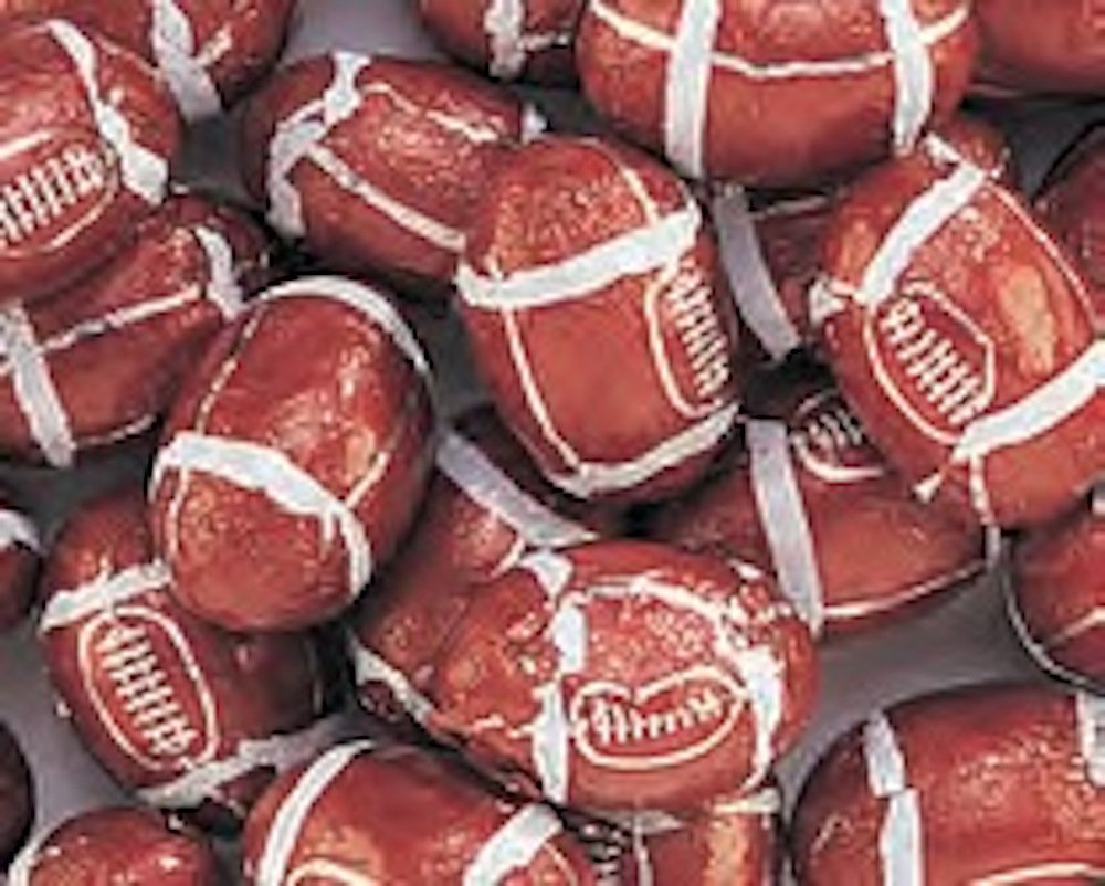 Premium Foiled Milk Chocolate Footballs - 5LB Bulk Bag for Parties, Gifts & Sports Events | Rich & Creamy Chocolate Treats