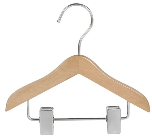 Wooden Doll Hangers with Clips - 5 Pack | Durable Clothes Hangers for Dolls & Stuffed Animals | Perfect for Kids Room Decor, Toy Storage & Playtime Organization