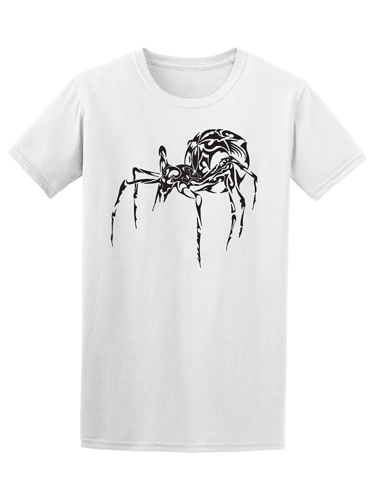 Smartprints Spider Ethnic Textured Body T-Shirt for Men - White Cotton Crew Neck Tee | Casual Wear, Street Style & Graphic Tee Outfits