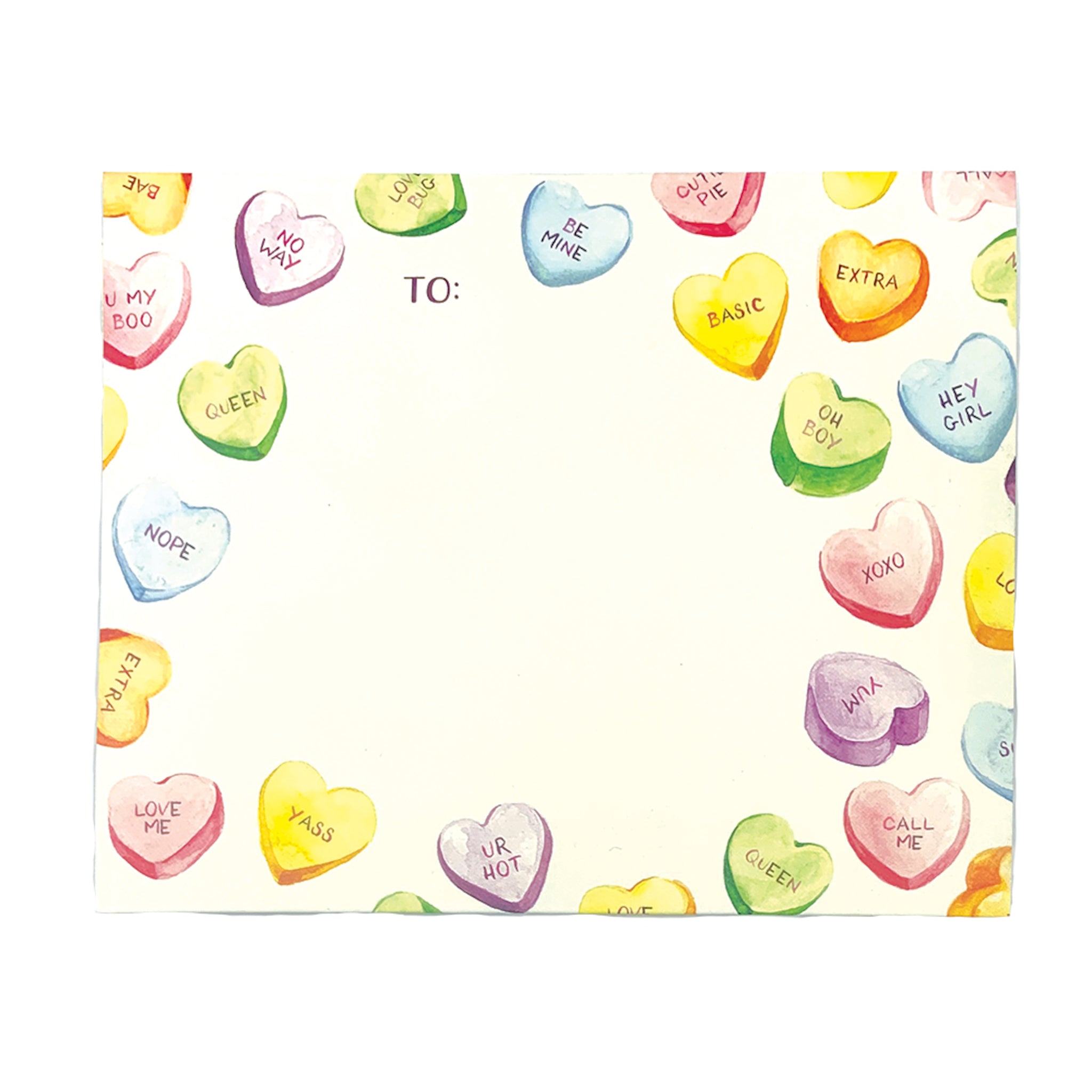 Sweet Conversation Hearts Foldable Note Cards - Valentine's Day Love Message Cards for Couples, Friends & Family - Perfect for Romantic Gifts, Wedding Favors and Anniversary Celebrations