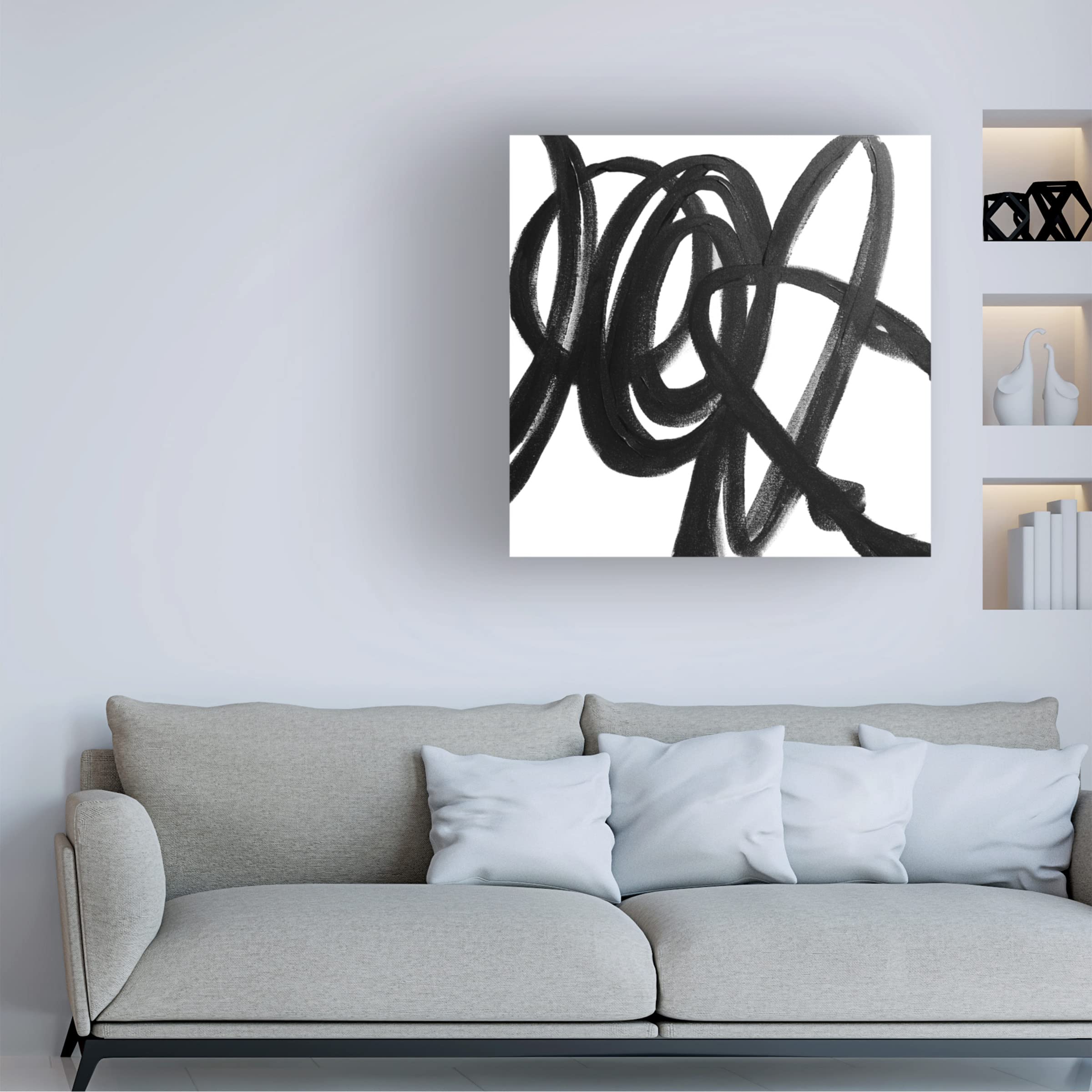 Trademark Fine Art 'The Rush IV' Canvas Wall Art by Irena Orlov - Modern Abstract Painting for Living Room, Bedroom & Office Decor