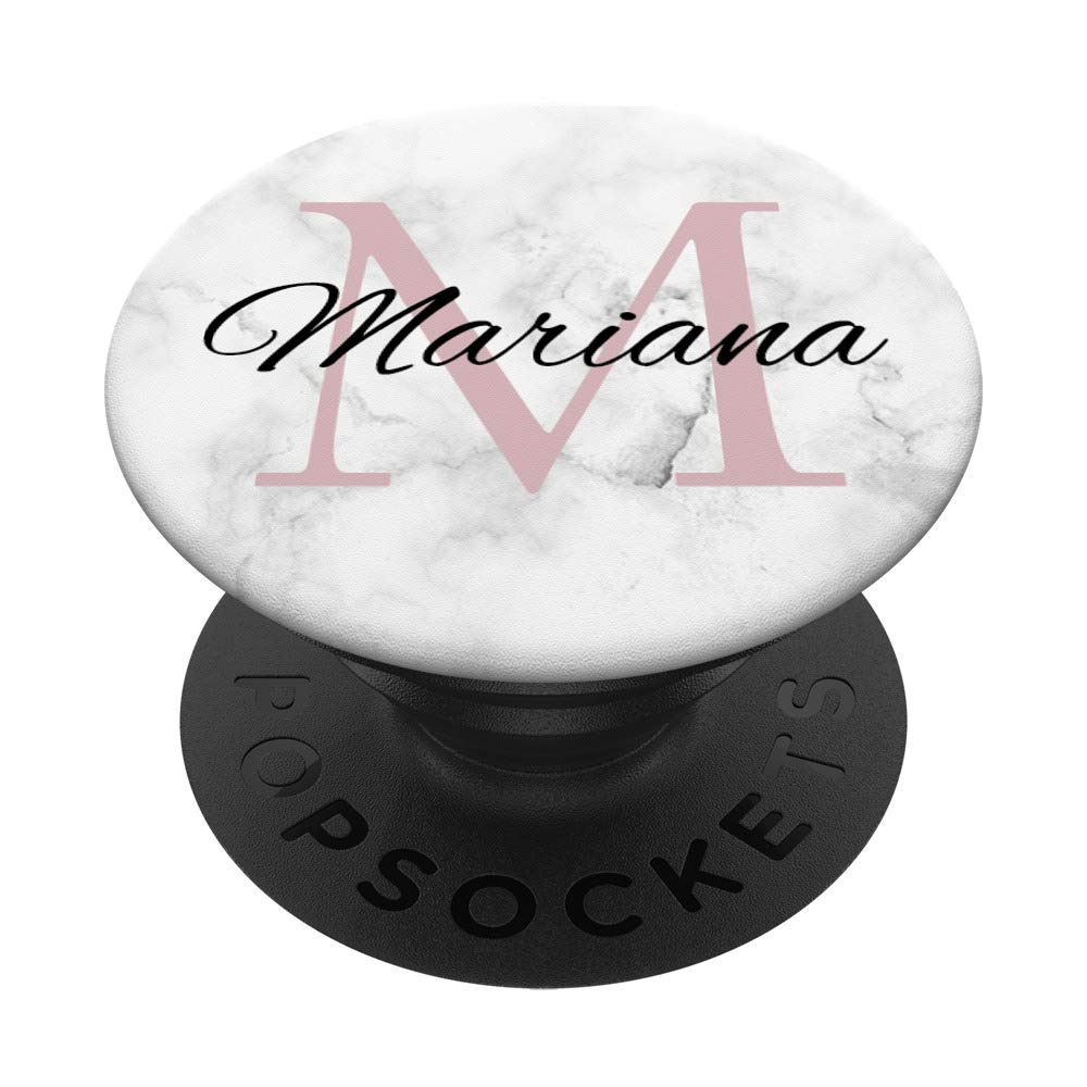 Mariana Rose Pink Monogram Letter M Necklace for Girls - Elegant Personalized Jewelry Gift for Birthdays, Parties & Special Occasions
