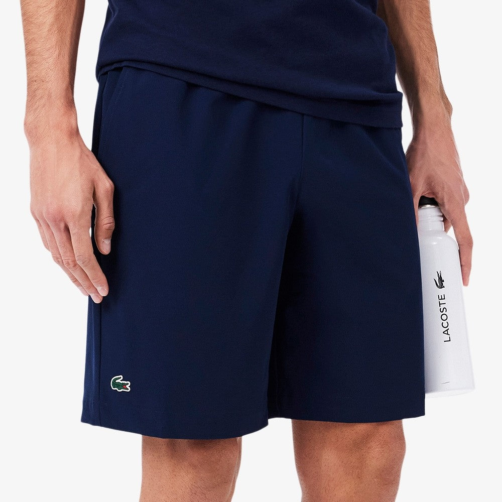 Lacoste Men's Ultra Dry Quick-Dry Shorts - Midnight Blue - Lightweight & Breathable for Running, Gym & Outdoor Activities