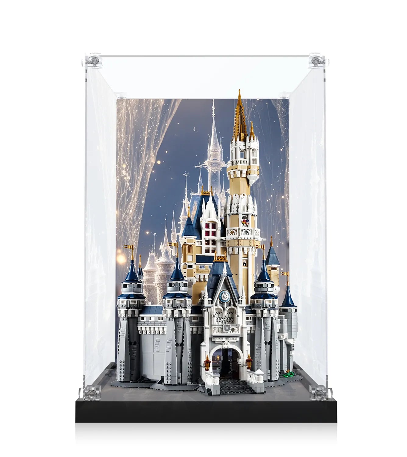 LEGO® Disney The Disney Castle 71040 Display Case - Premium Acrylic Protector for Collectible Building Sets - Perfect for Showcasing & Protecting Your Disney LEGO® Collection at Home or Office