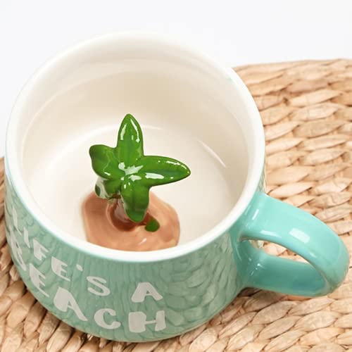 mug with coconut inside