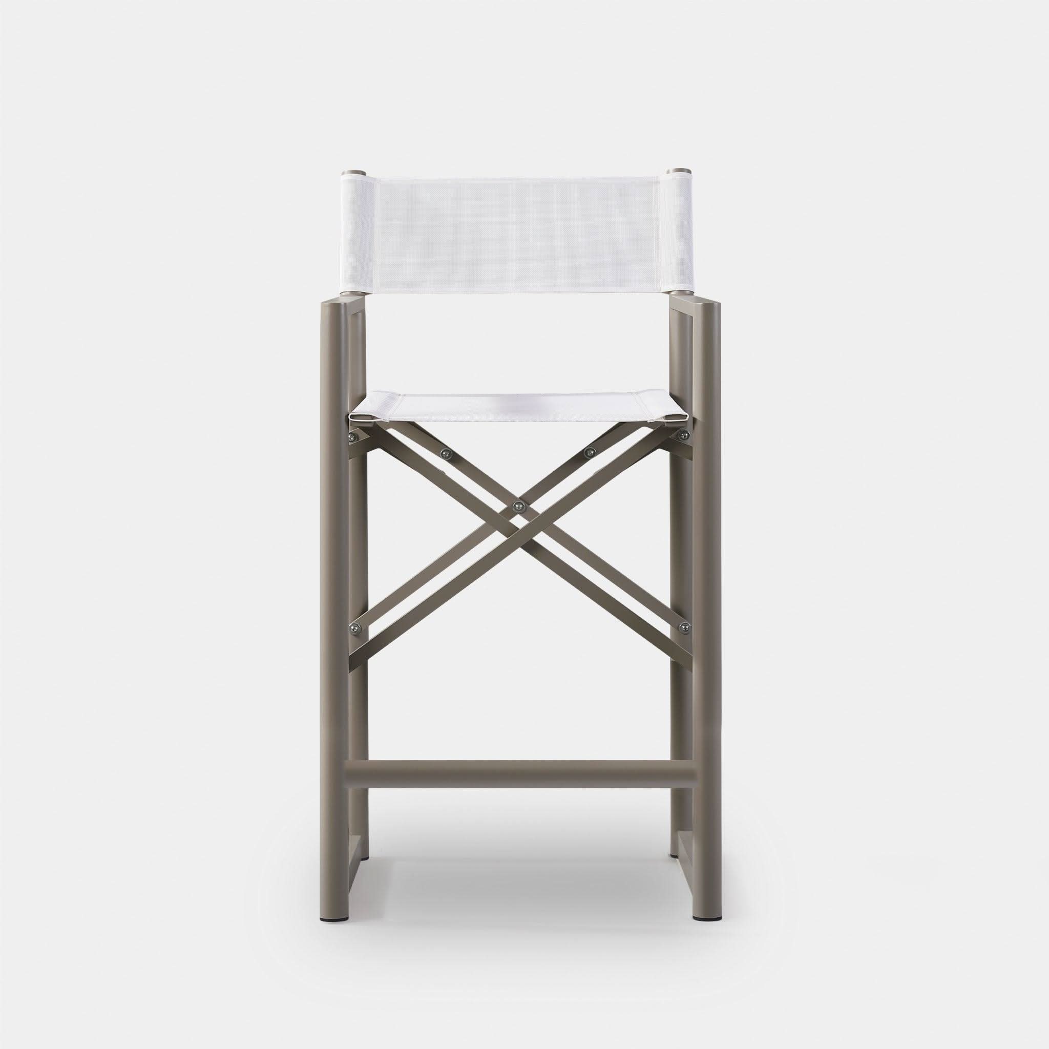 Pacific Aluminum Counter Stool - Adjustable Height Bar Stool with Padded Seat, Modern Kitchen & Bar Stool for Home, Restaurant & Outdoor Use