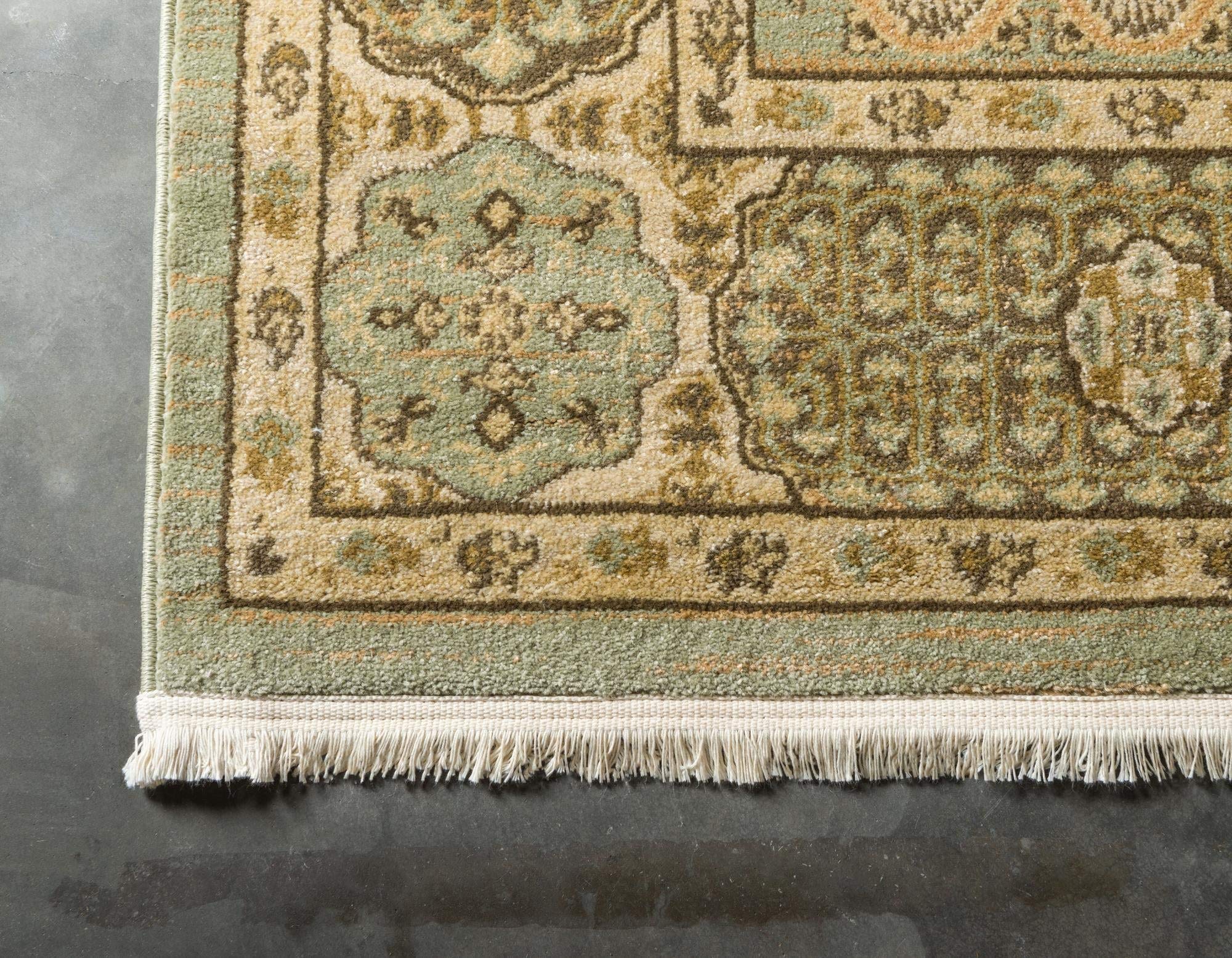 Amina Collection 10' Runner Cream Flatweave Rug - Soft Hallway & Entryway Carpet | Durable for High Traffic Areas | Perfect for Home, Office & Apartment Decor