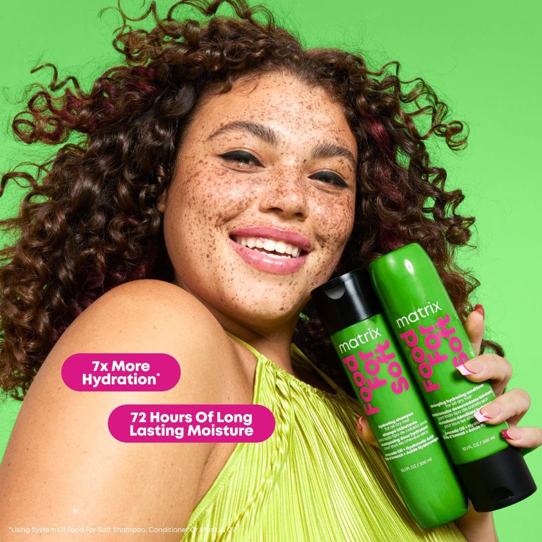 MATRIX Soft Shampoo for Color-Treated, Dry & Brittle Hair - Moisturizing & Smoothing with Avocado Oil & Hyaluronic Acid - Vegan Hair Care for Daily Use & Salon Results at Home