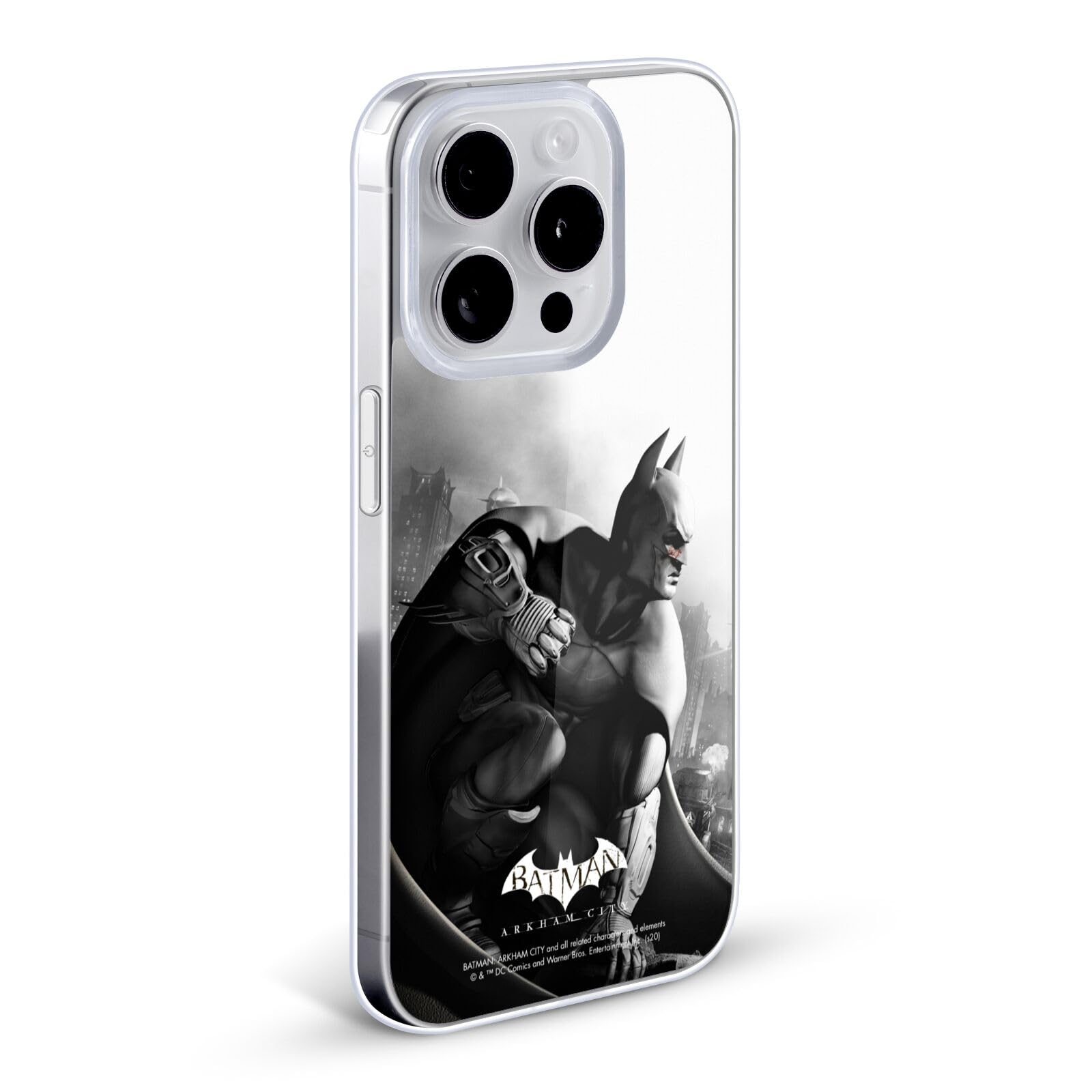 Officially Licensed Batman Arkham City Poster Key Art Soft Gel Case for iPhone 7 Plus/8 Plus - Durable Phone Cover with HD Print | Perfect for DC Fans, Gaming Enthusiasts & Collectors