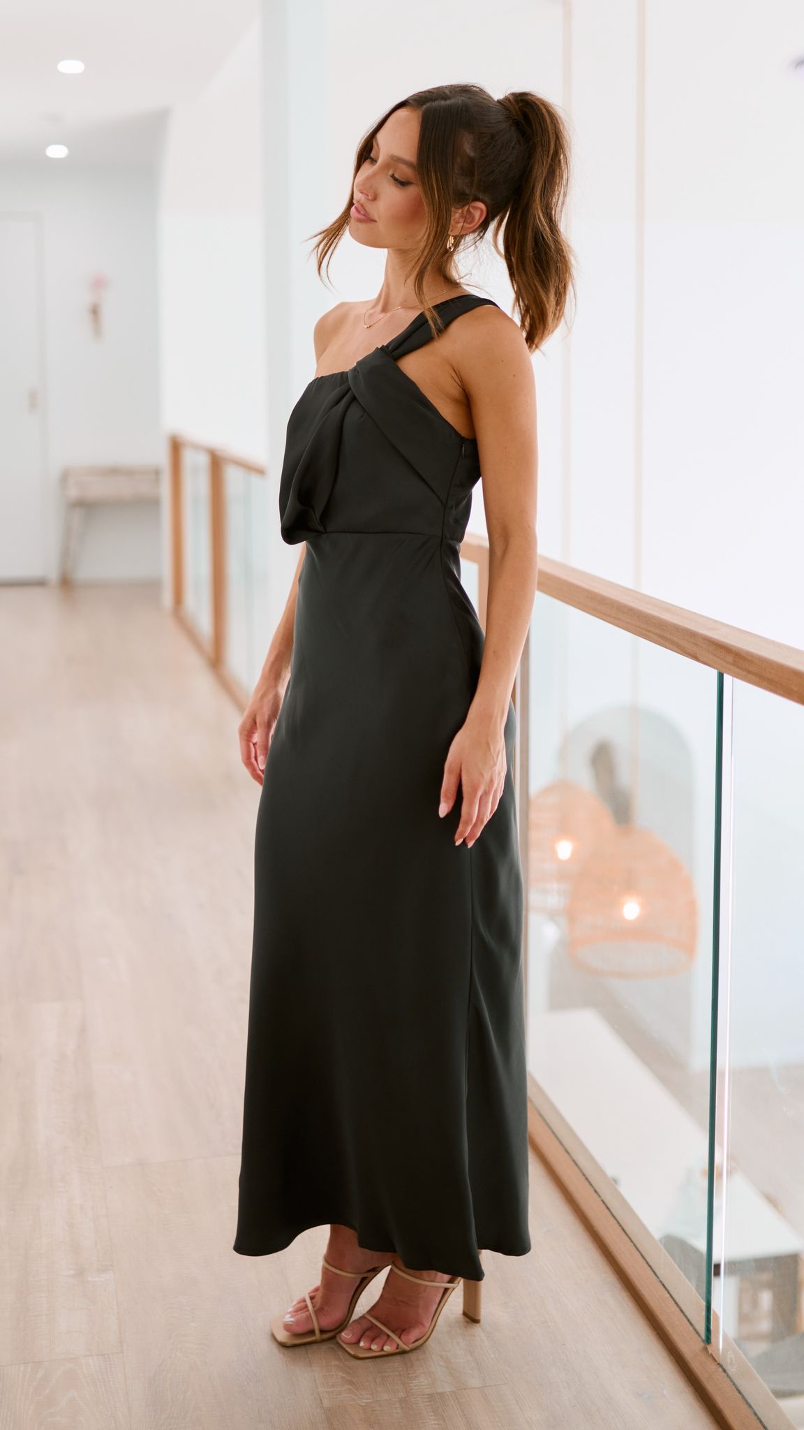 Greta Maxi Dress - Elegant Black Long Dress for Women | Perfect for Weddings, Parties & Summer Outfits