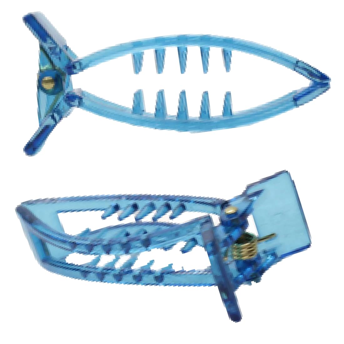 AKADO Medium Butterfly Hair Clips for Women - Non-Slip Banana Hair Clips with Inner Teeth, Spring Covered Hairpins (3-Pack, Multicolor) | Perfect for School, Work, Parties & Everyday Hairstyles