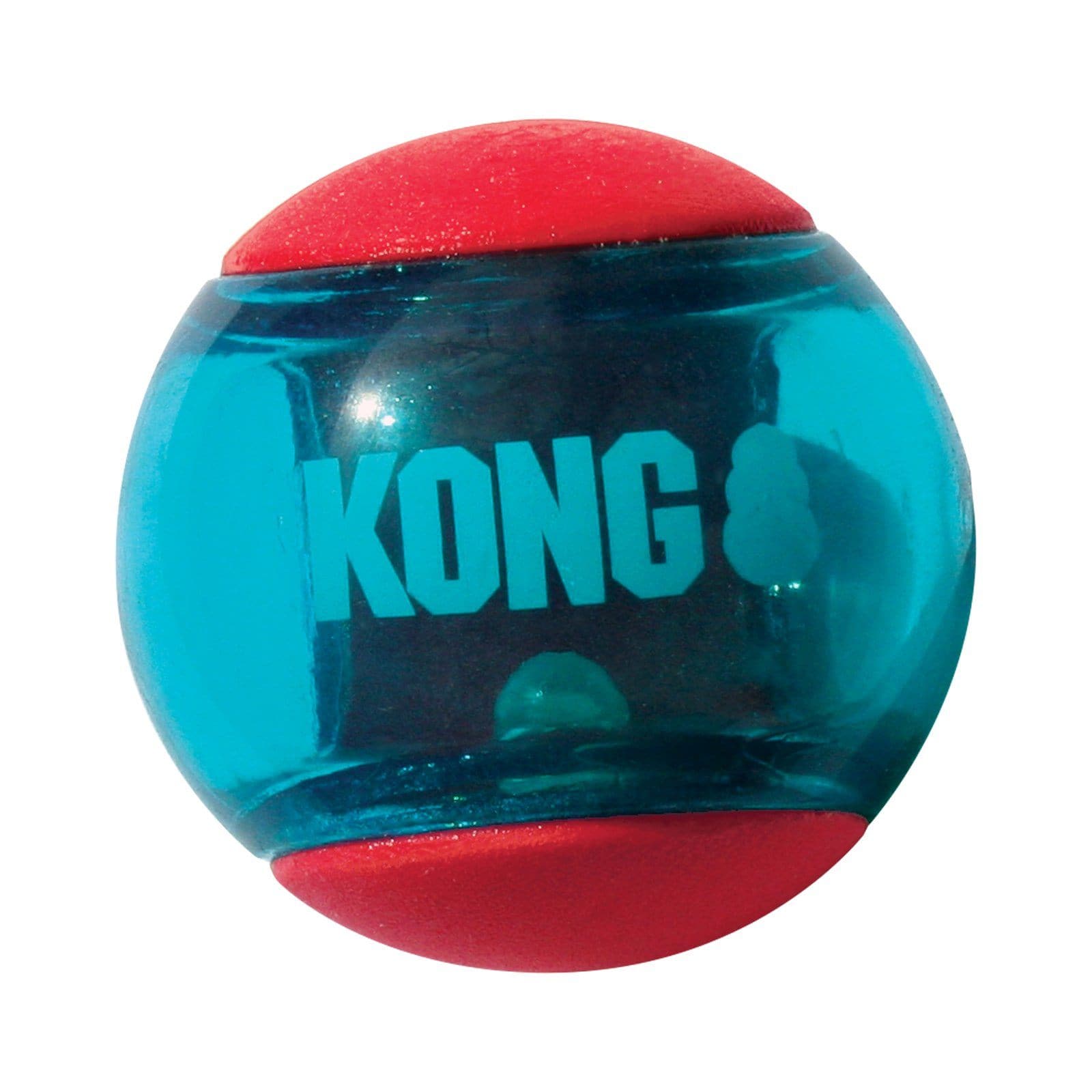 KONG Squeezz Action Ball - Durable Dog Toy with Squeaker for Interactive Play - Perfect for Fetch, Chewing, and Training (Medium/Large Breeds)