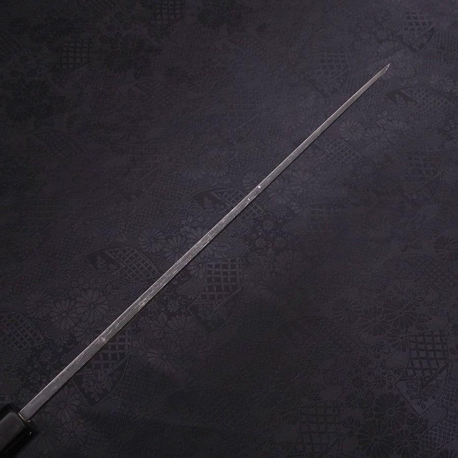 Premium Yanagiba Sushi Knife - Blue Steel #2 Kurouchi Finish with Sakura Fuji Buffalo Ebony Handle - 300mm Japanese Chef Knife for Sushi, Sashimi & Precision Cutting