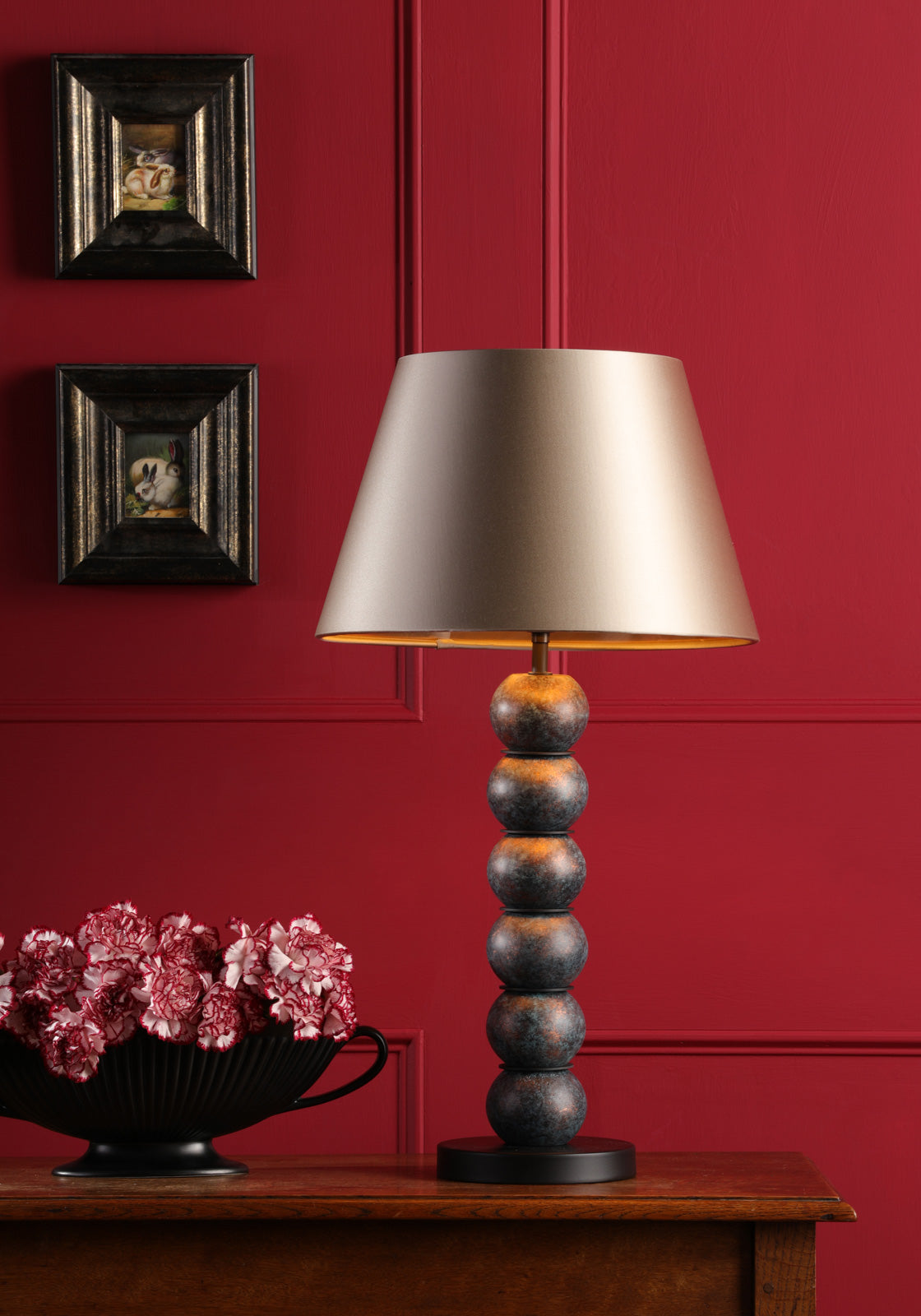 Bobble Table Lamp - Modern E27 Base Desk Light in Multiple Finishes - Perfect for Bedroom, Living Room & Office Decor