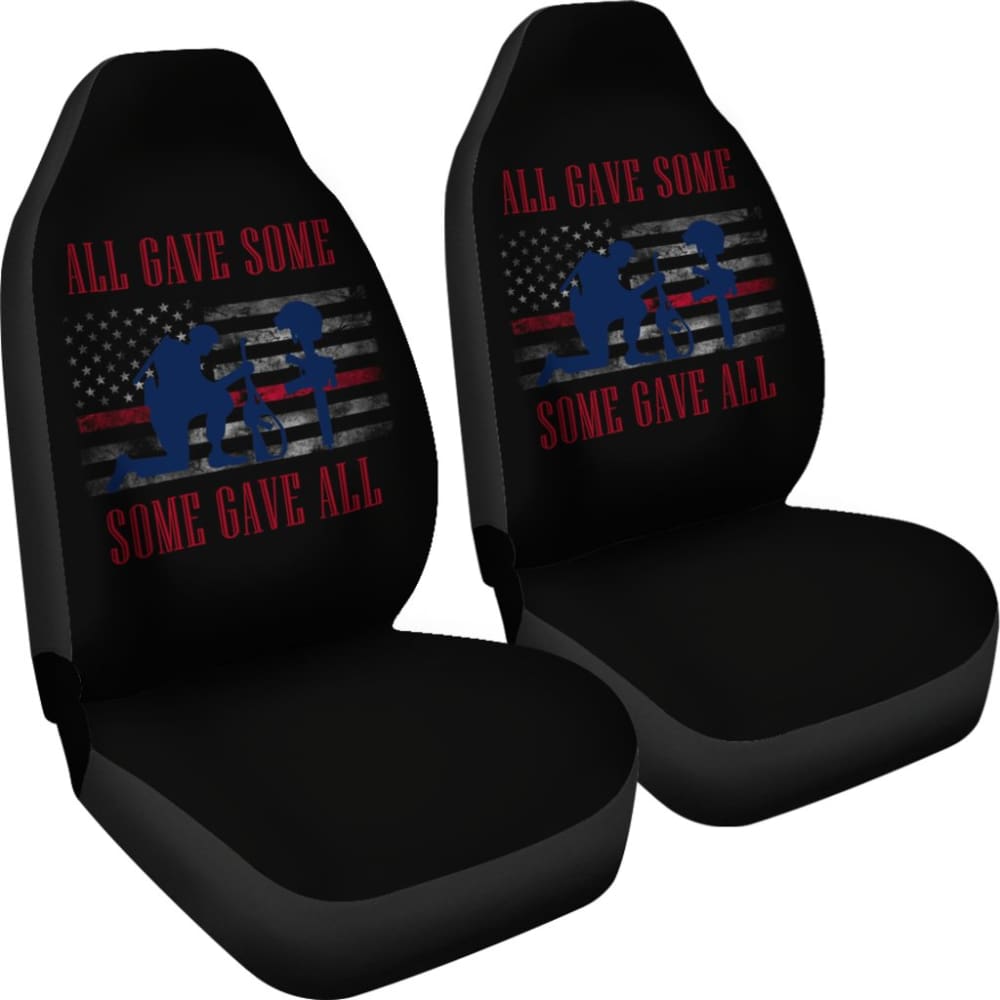 Patriotic Angel Soldier Car Seat Covers - Military Tribute Design for Jeep, Truck & SUV - Durable & Comfortable for Daily Commute & Road Trips