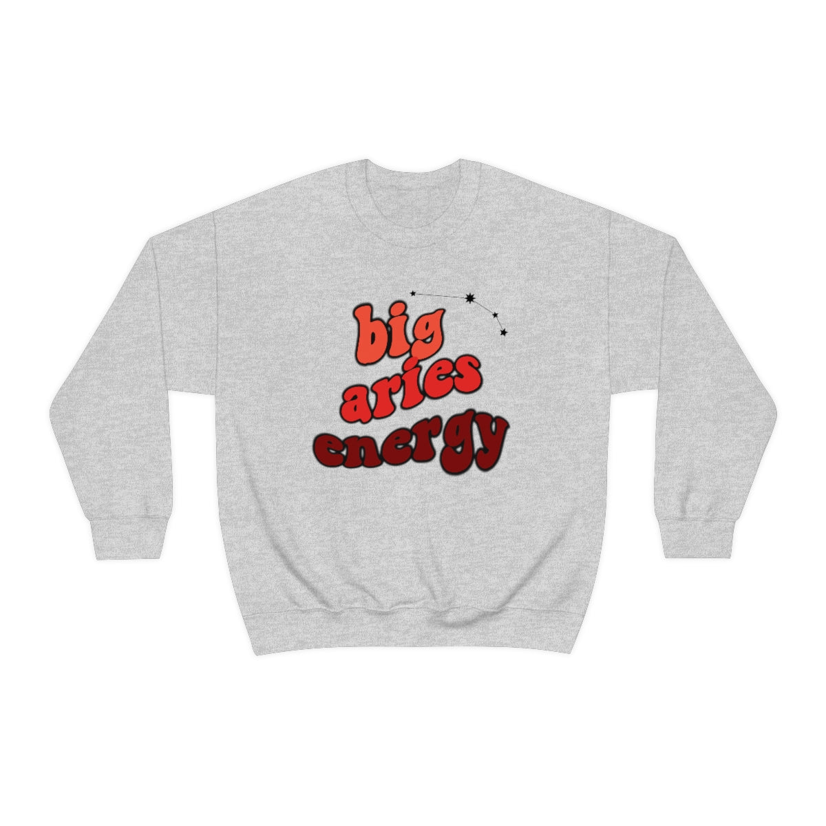 Aries Sweatshirt - Big Aries Energy Hoodie for Women & Men | Perfect Gift for Aries Birthday & Astrology Lovers | Cozy Zodiac Apparel for Casual Wear & Horoscope Enthusiasts