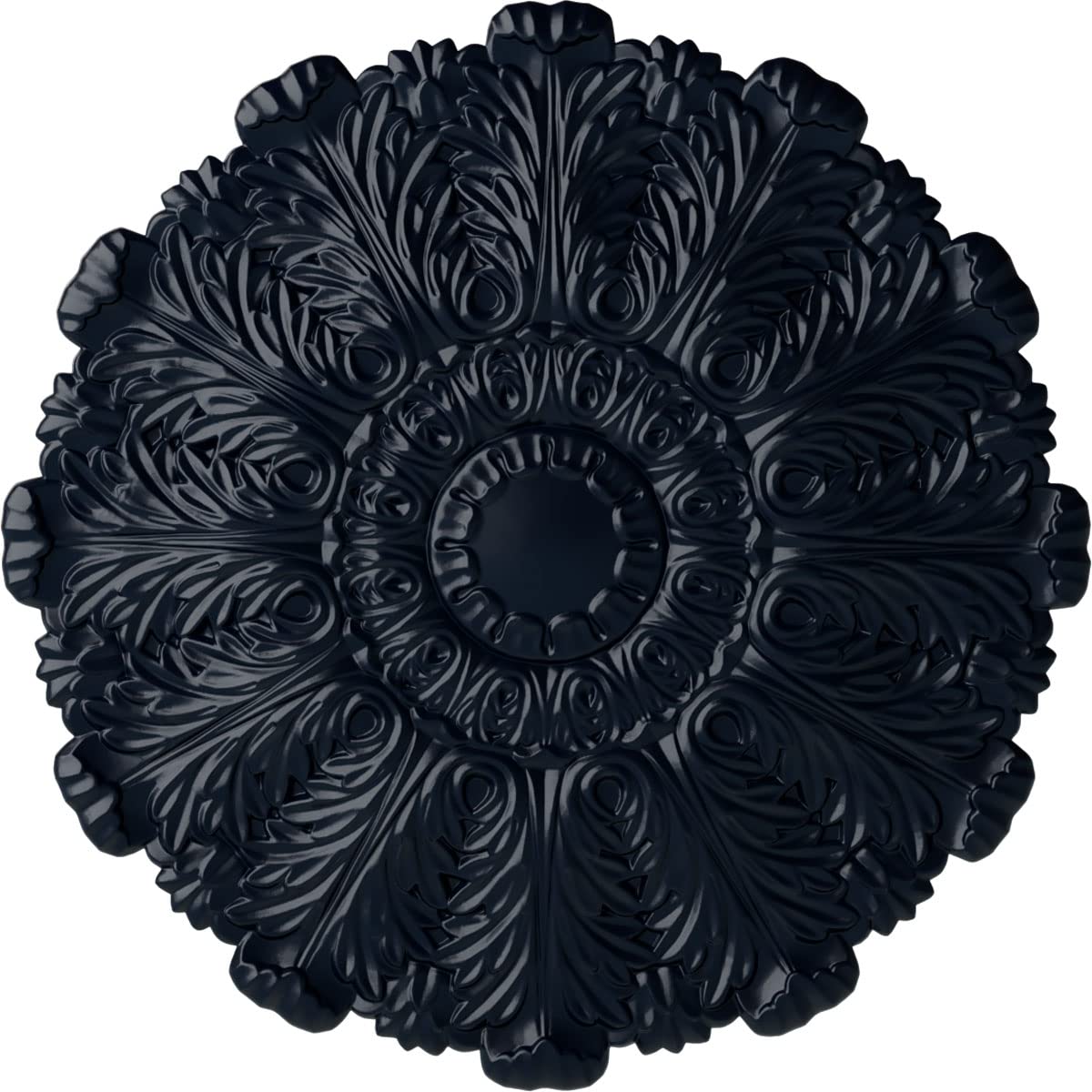 Ekena Millwork CM31DUMDF 31-Inch Durham Ceiling Medallion - Hand-Painted Midnight Dream Finish, 1.5