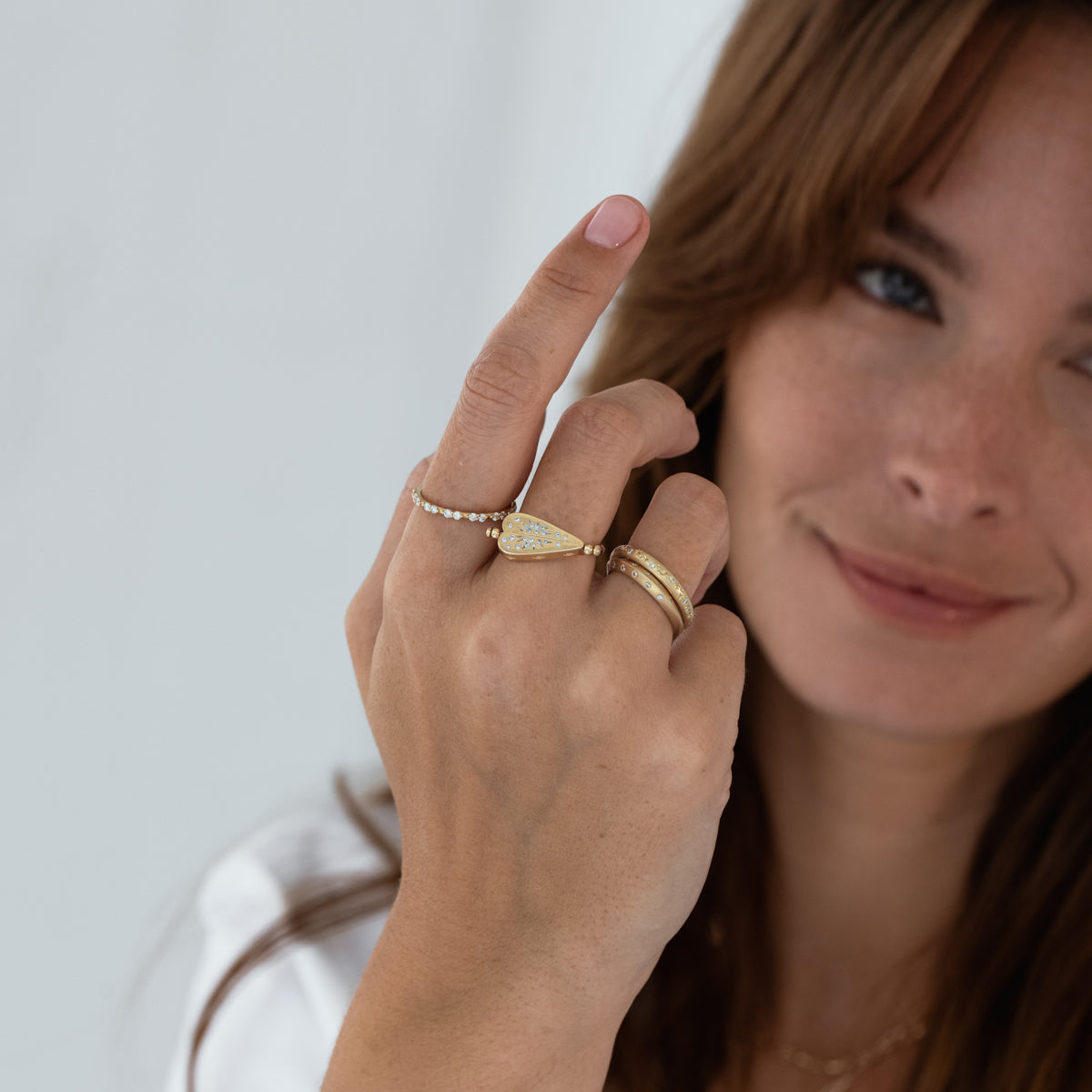 Wild Heart Flip Ring - Dainty Adjustable Stackable Ring for Women - Perfect for Layering, Gifts & Everyday Wear