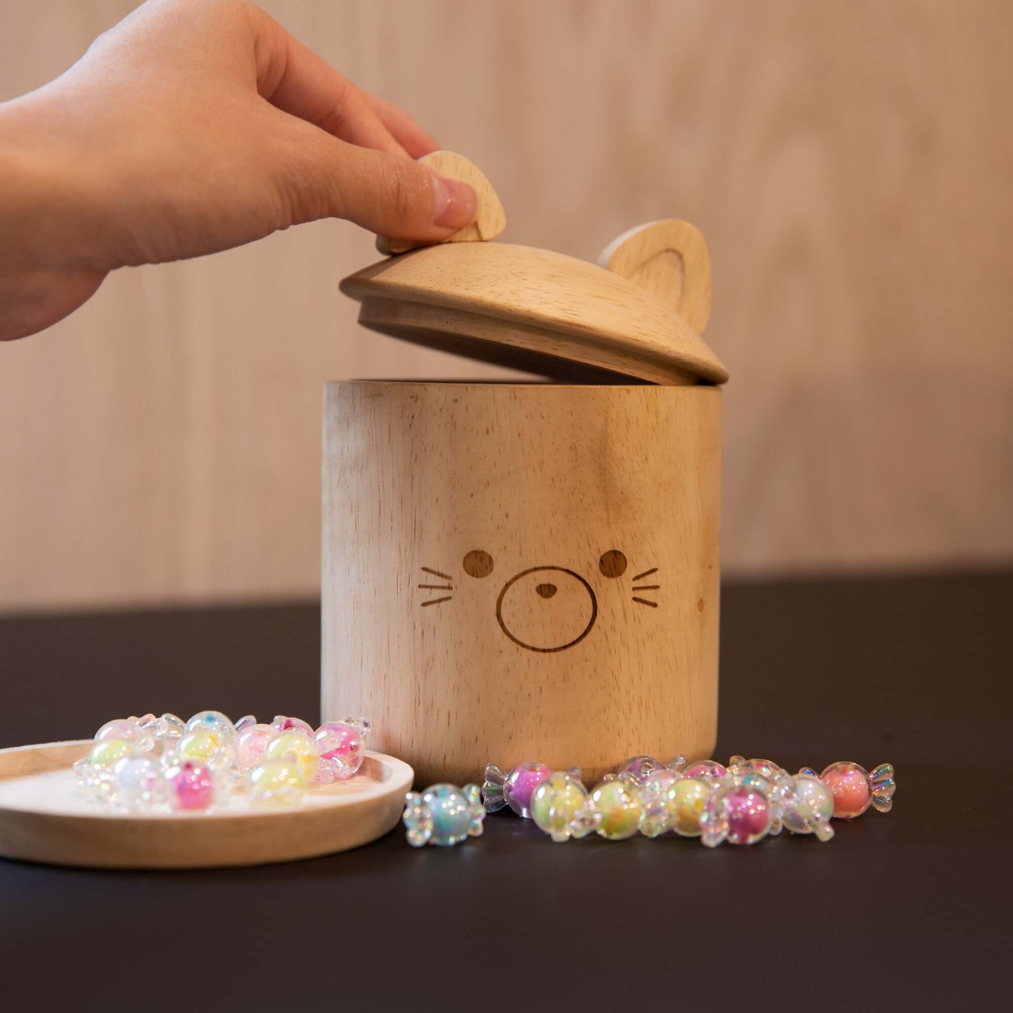 Premium Sami Wood Storage Container - Handcrafted Natural Wood Box for Home Organization, Jewelry & Keepsakes | Perfect for Gift Wrapping & Decorative Display