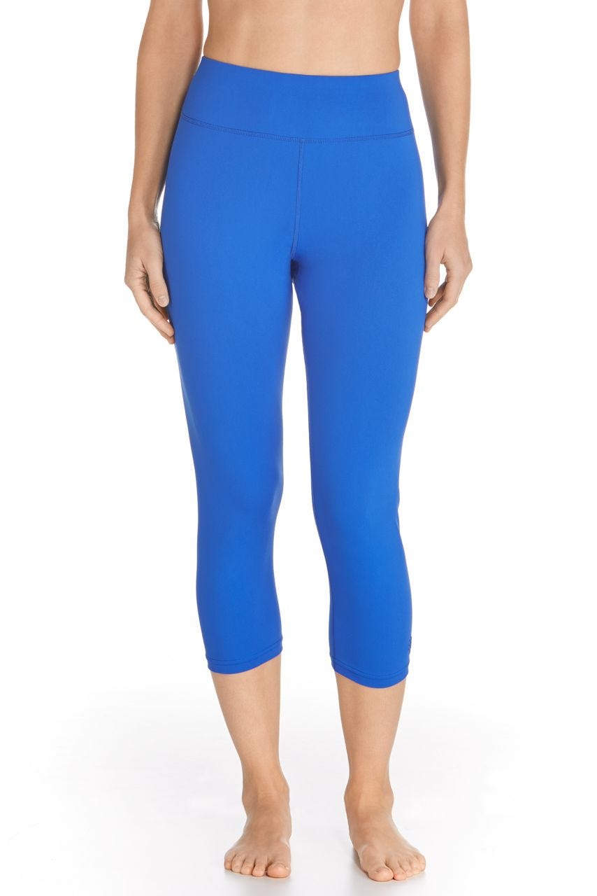 Women's Quick-Dry Swim Capris with UPF 50+ Sun Protection - High Waist Deep Water Swim Leggings for Swimming, Surfing & Water Aerobics | Perfect for Pool, Beach & Vacation Activities