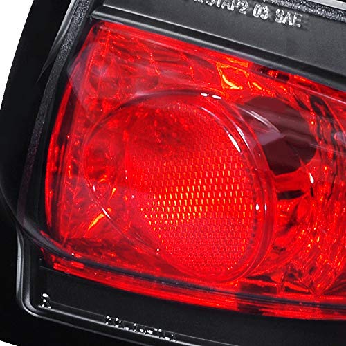 Spec-D Tuning Black Altezza Euro Tail Lights for Chevy Cavalier - 3-Piece Left & Right Pair Assembly - Upgrade Your Ride with Stylish LED Tail Lights for Night Driving & Car Shows