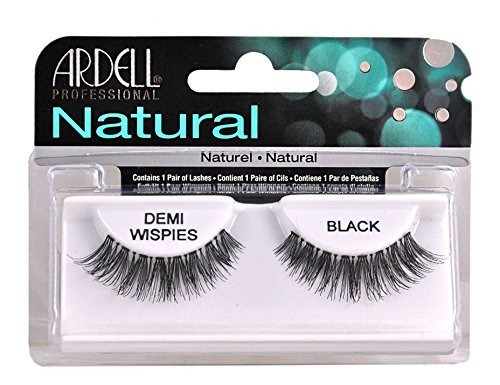 Ardell Invisi-Brand Demi Wispies Black False Eyelashes - Natural Look, 1 Pair | Perfect for Everyday Wear, Special Occasions & Makeup Looks