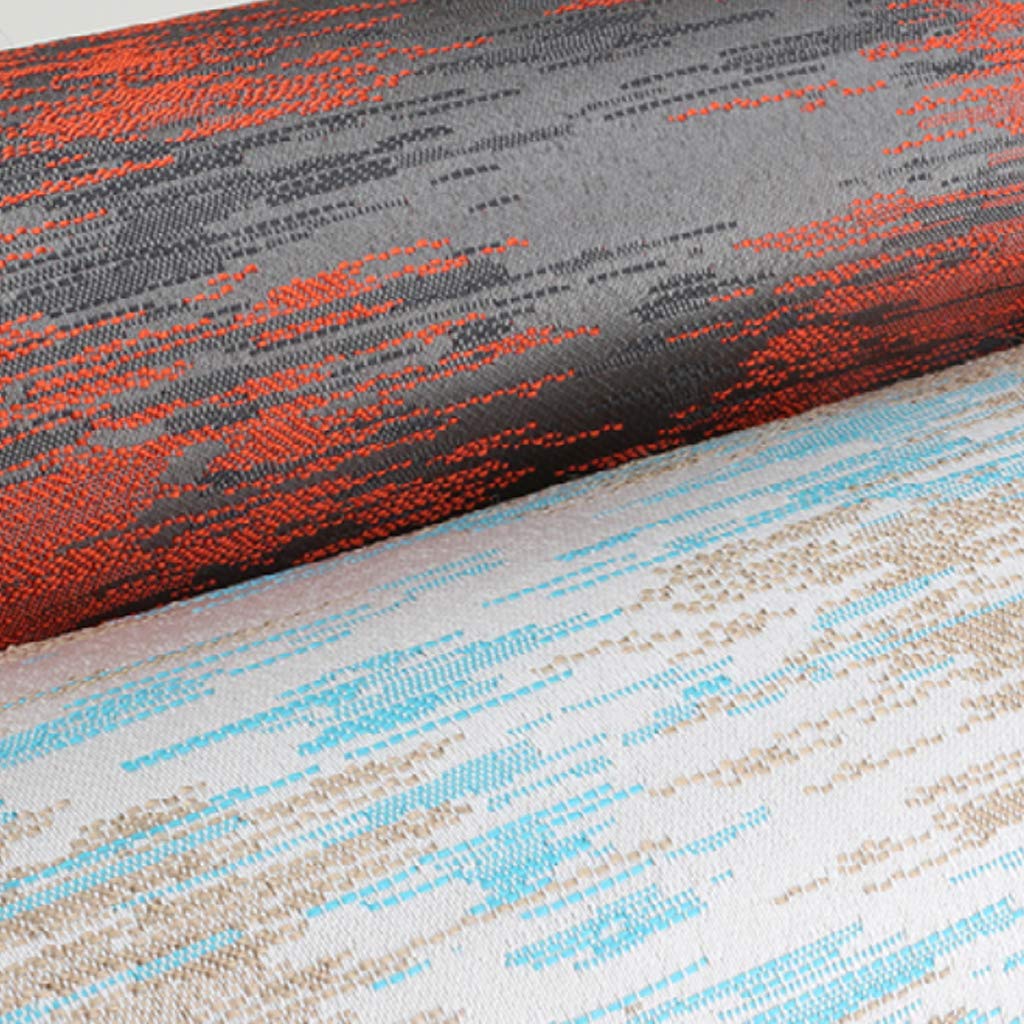 Silver and Blue Jacquard Tassel Table Runner - 35x228cm Farmhouse Style Decorative Placemat for Coffee Table, Shoe Bench, Dresser, TV Cabinet & Dining Table - Perfect for Rustic Home Decor and Holiday Dinner Settings
