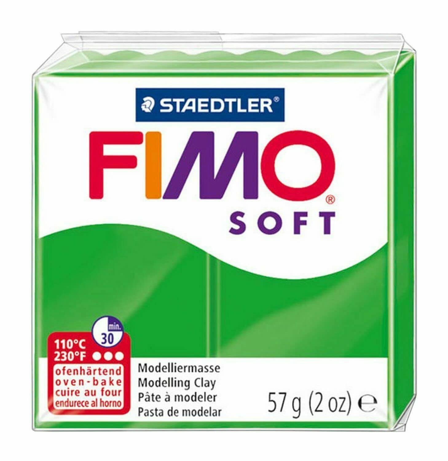 Staedtler FIMO Soft Polymer Oven-Bake Modeling Clay - 6-Piece Cool Tone Set for DIY Crafts, Jewelry Making & Home Decor