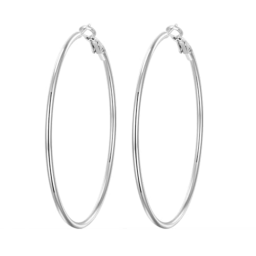 1 Pair Silver-60mm