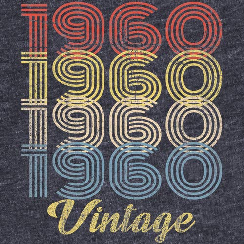 Vintage 1960 Retro 65th Birthday Gift T-Shirt for Men - Funny 65 Year Old Present - Perfect for 65th Birthday Parties & Milestone Celebrations