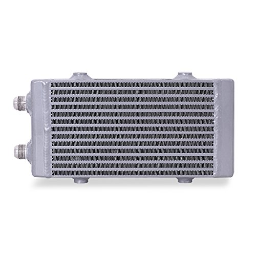 Universal Dual Pass Bar & Plate Oil Cooler Heat Exchanger - Small Silver by Mishimoto | High-Performance Cooling for Cars, Trucks & Motorcycles | Perfect for Racing, Off-Road & Daily Driving