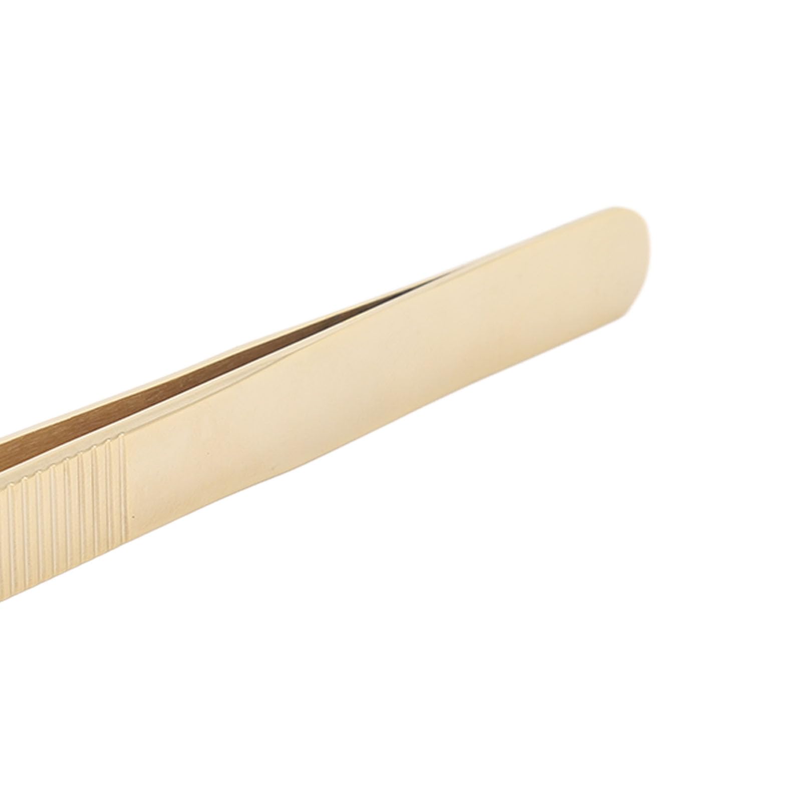 Professional Golden Steel Eyelash Extension Tweezers with Fiber Tip - Precision Lash Tools for Salon & DIY Use at Home