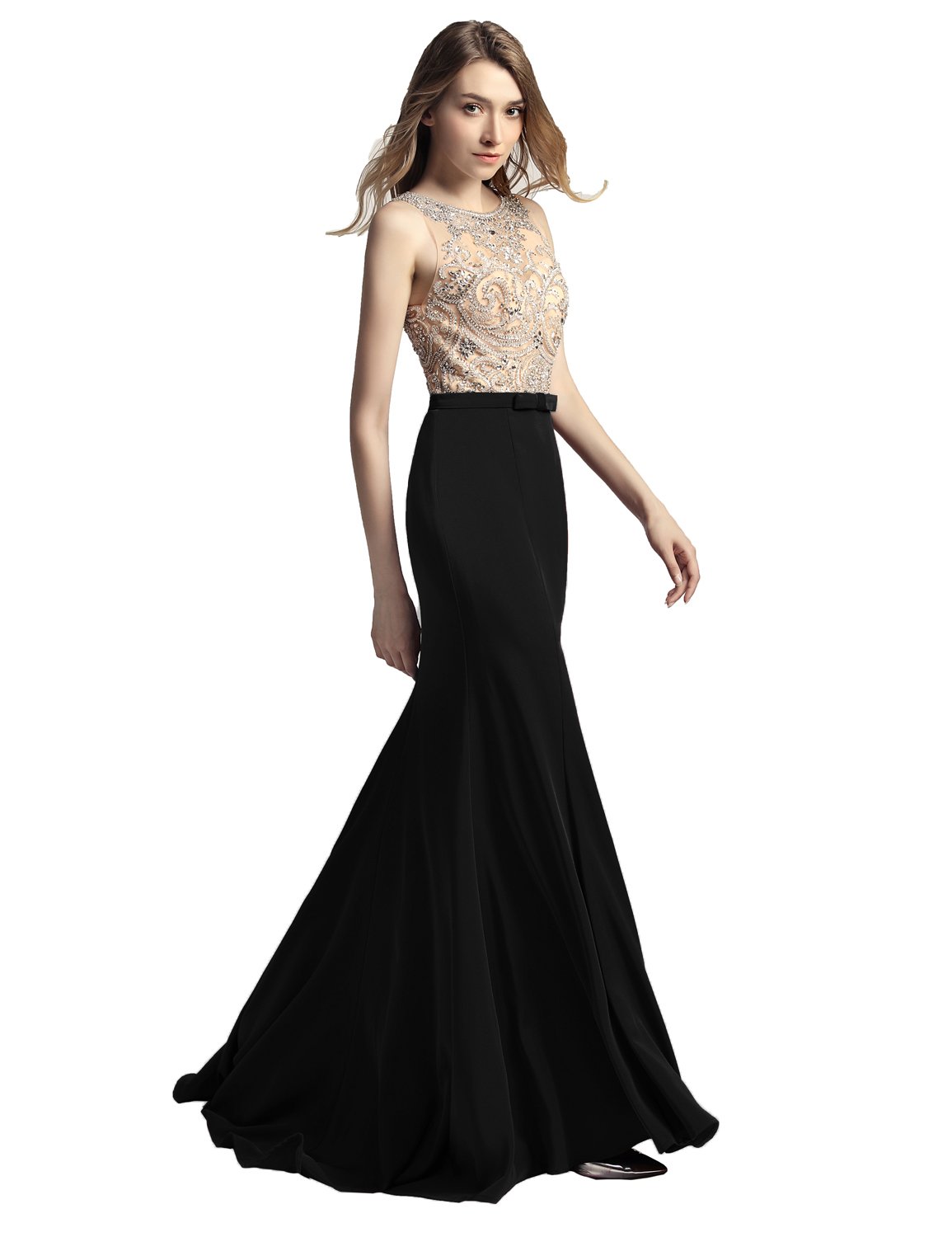 Sarahbridal Women's Mermaid Prom Dress 2022 - Long Beaded Formal Evening Gown for Pageants, Homecoming, and Special Occasions