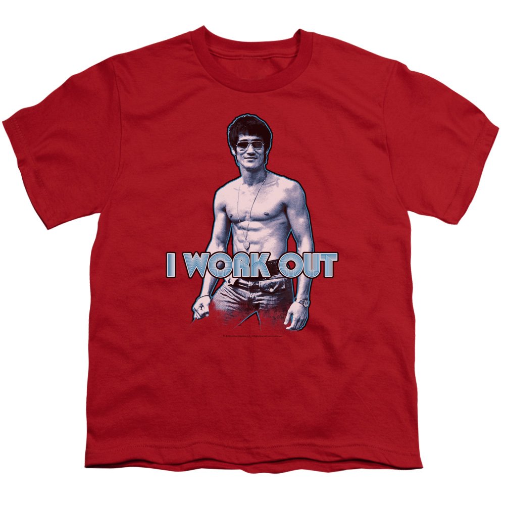Bruce Lee Workout Unisex Youth T-Shirt for Boys & Girls - Martial Arts Training & Casual Streetwear