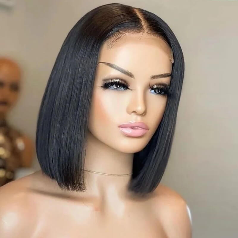 Buy 2 Human Hair Bob Wigs for $99 | 4x4 Lace Closure Curly & Straight Bob Wig Set | Perfect for Daily Wear, Parties & Cosplay