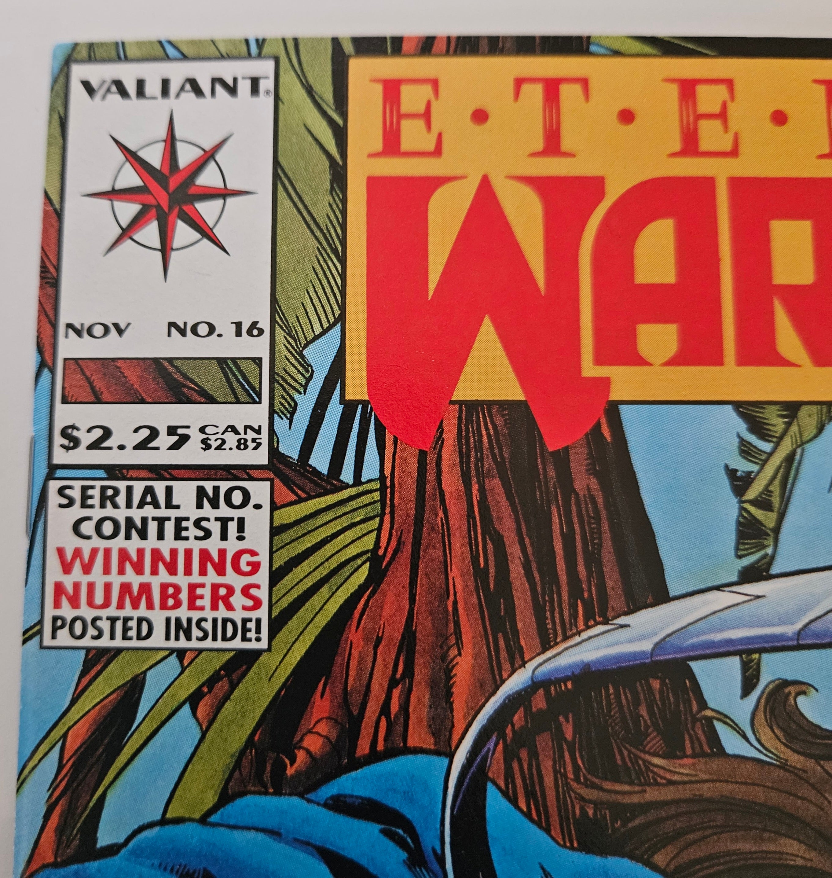 Valiant Comic Book Eternal Warrior #16 (1993) - Bloodshot Appearance - Near Mint Condition - Rare Collectible for Comic Fans & Investors