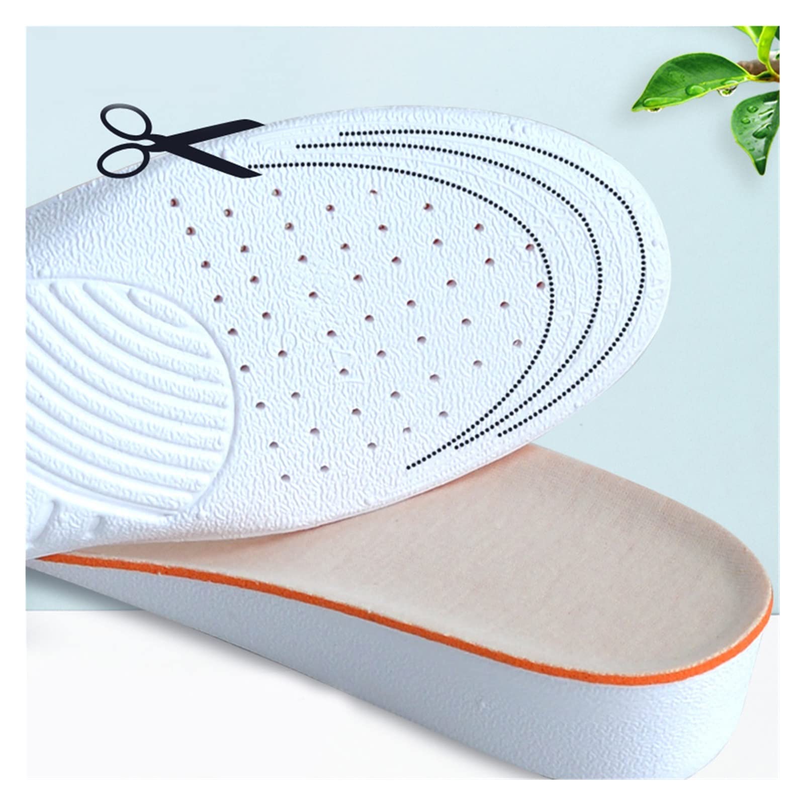 Unisex Height Increase Insoles - Arch Support & Breathable Shoe Inserts for Women & Men - 2.5cm Heel Lift Elevator Insoles (Size 41-45) - Perfect for Dress Shoes, Boots & Everyday Comfort