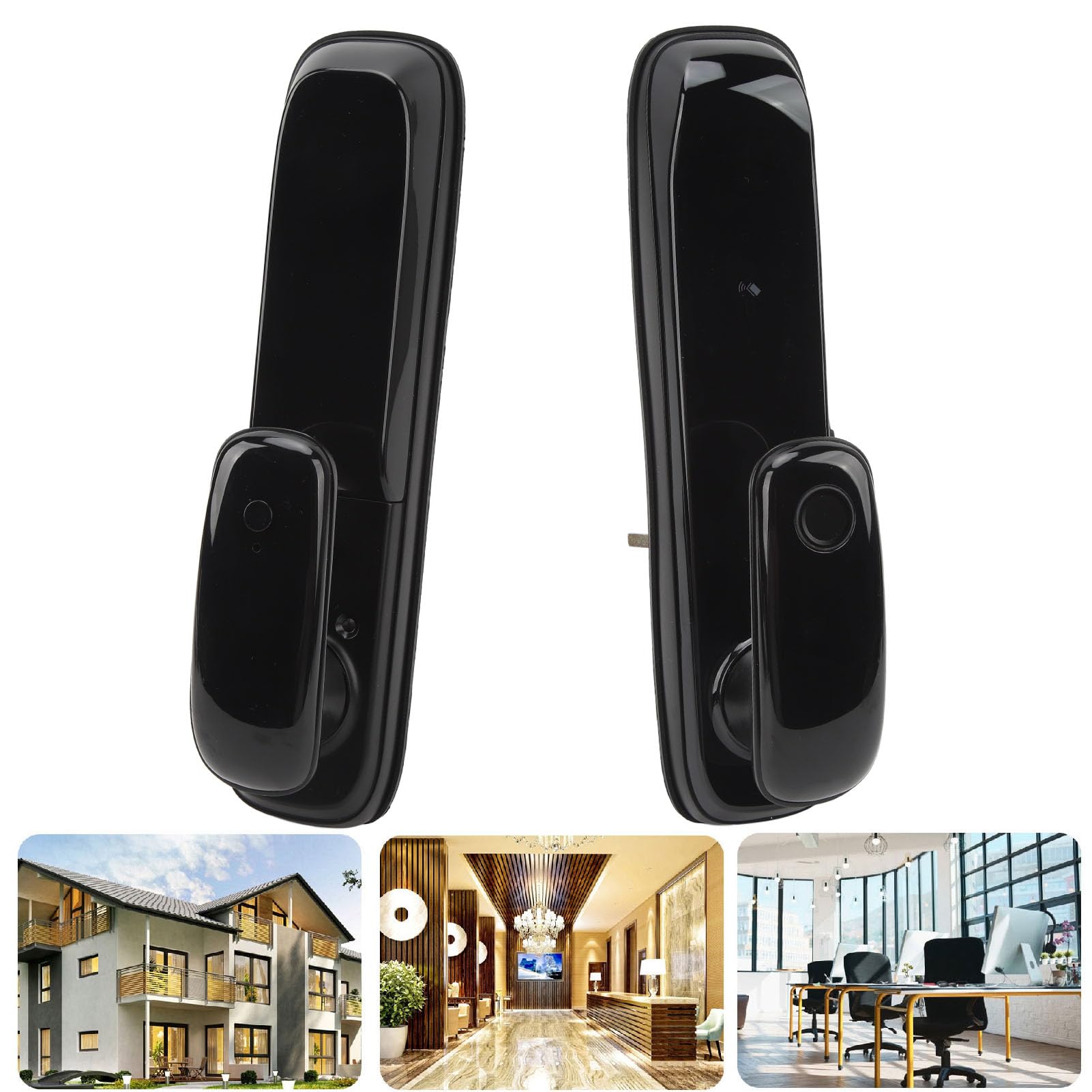 5-in-1 Smart Door Lock - Fingerprint, Face Recognition, Keypad & Keyless Entry - Full Automatic Electronic Deadbolt - Secure Your Home/Office - Ideal for Apartments, Houses & Vacation Rentals