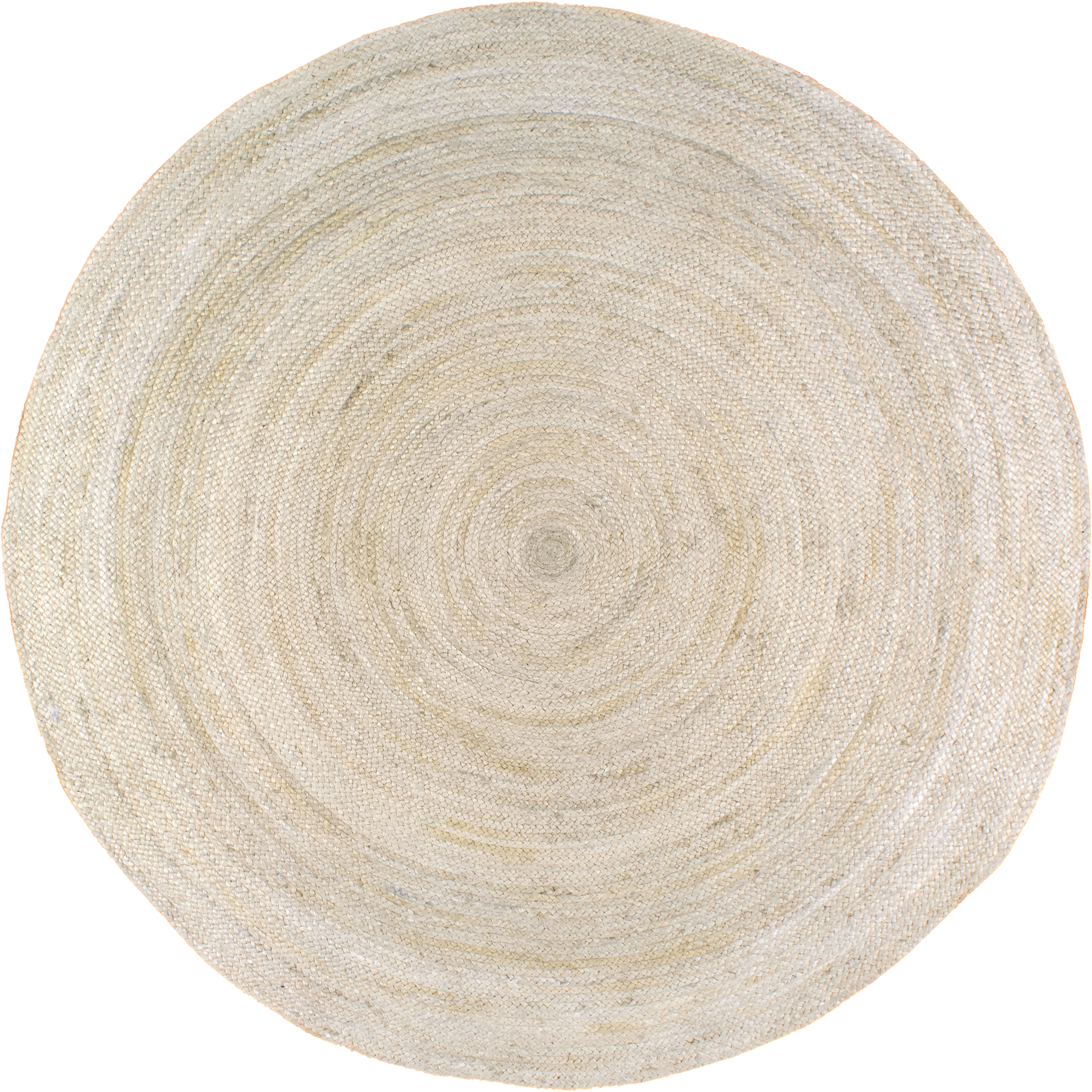 Natural Jute Braided Rug - Handwoven Off White Boho Chic Area Rug for Living Room, Bedroom & Home Decor | Eco-Friendly & Durable Floor Mat