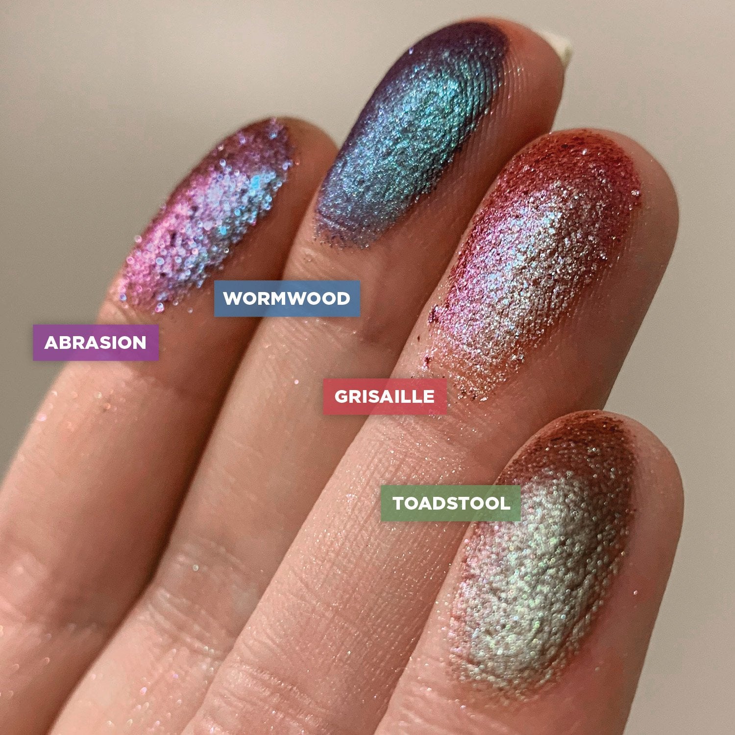 Grisaille Glitter Multichrome Eyeshadow Palette - Long Lasting Pigmented Makeup for Day & Night Looks - Perfect for Parties, Date Nights & Special Occasions
