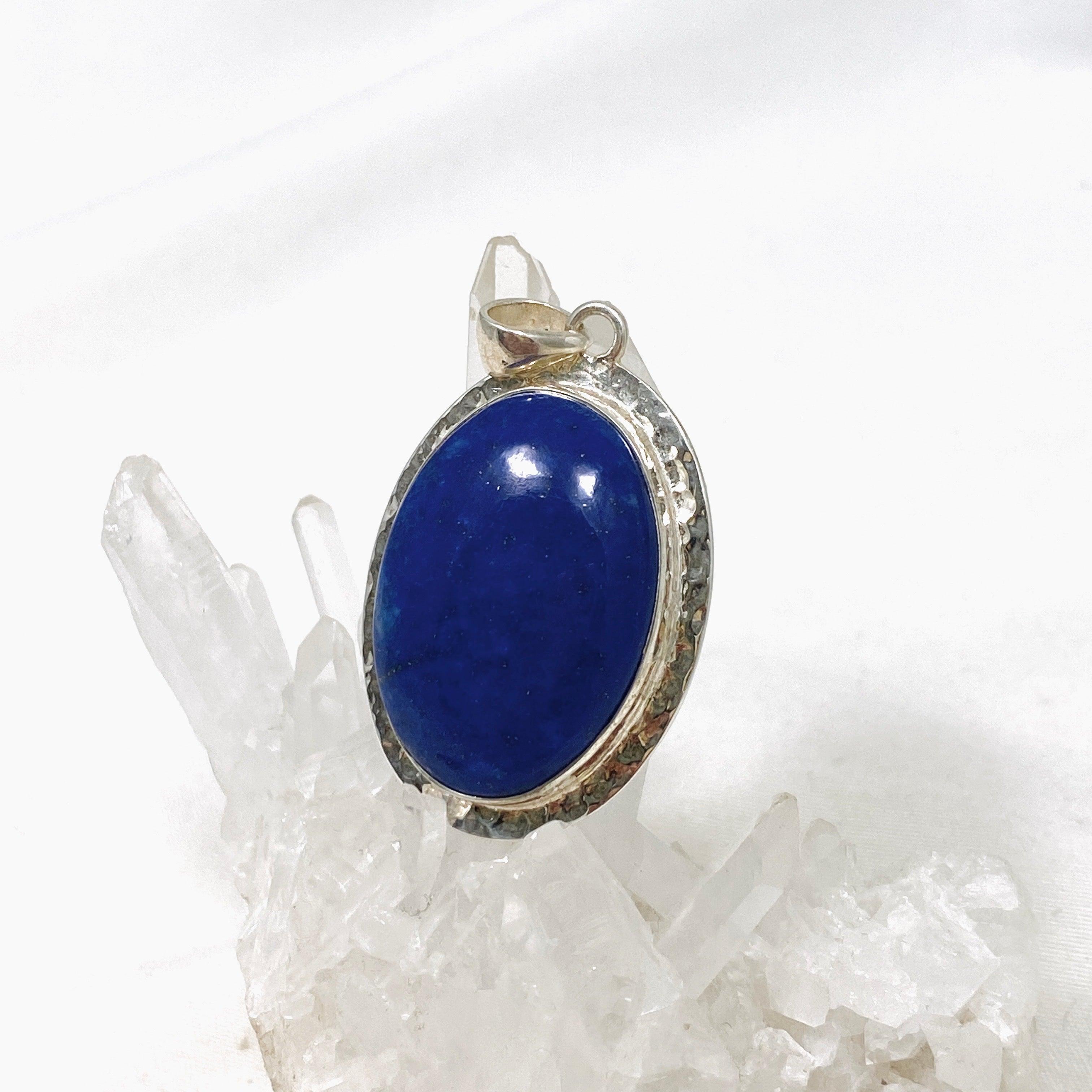 Lapis Lazuli Oval Pendant Necklace - Genuine Stone Jewelry KPGJ3841 for Women, Gift for Her, Spiritual Healing & Meditation Accessory